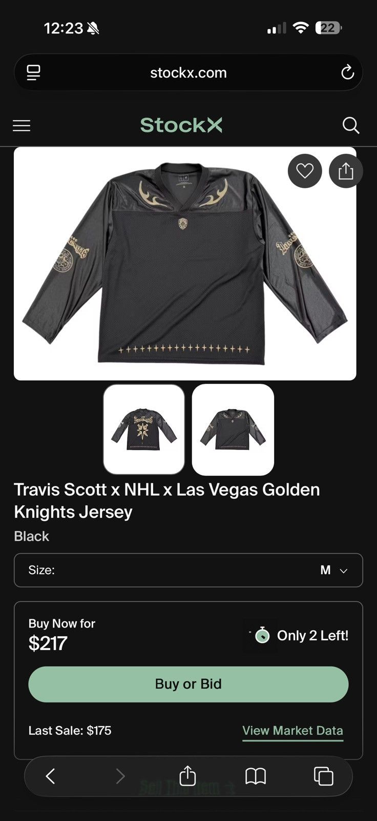 Travis Scott Travis Scott x NHL x Las Vegas Golden Knights Jersey Size US M / EU 48-50 / 2 - 1 Thumbnail