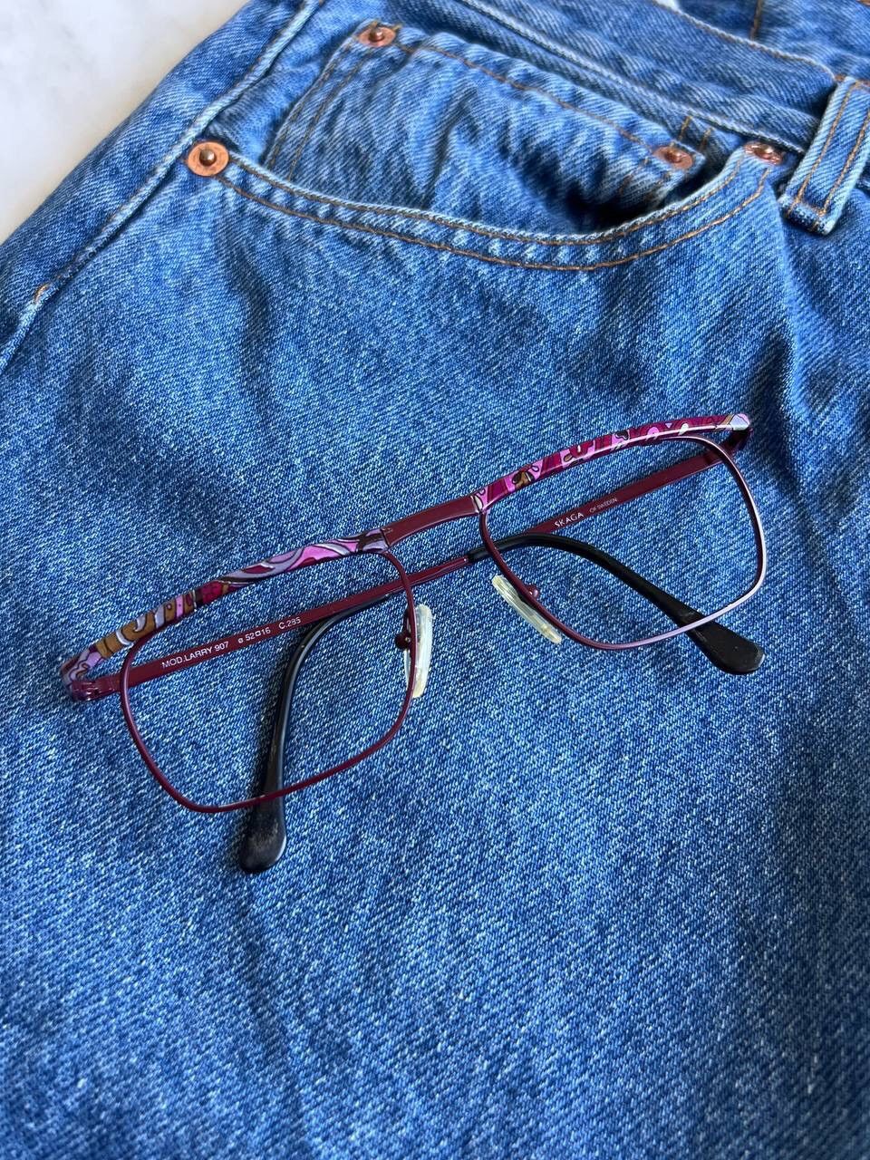 Designer Scandinavian Frame Skaga 00s Eyeglasses Eyewear Purple Y2K Size ONE SIZE - 1 Thumbnail