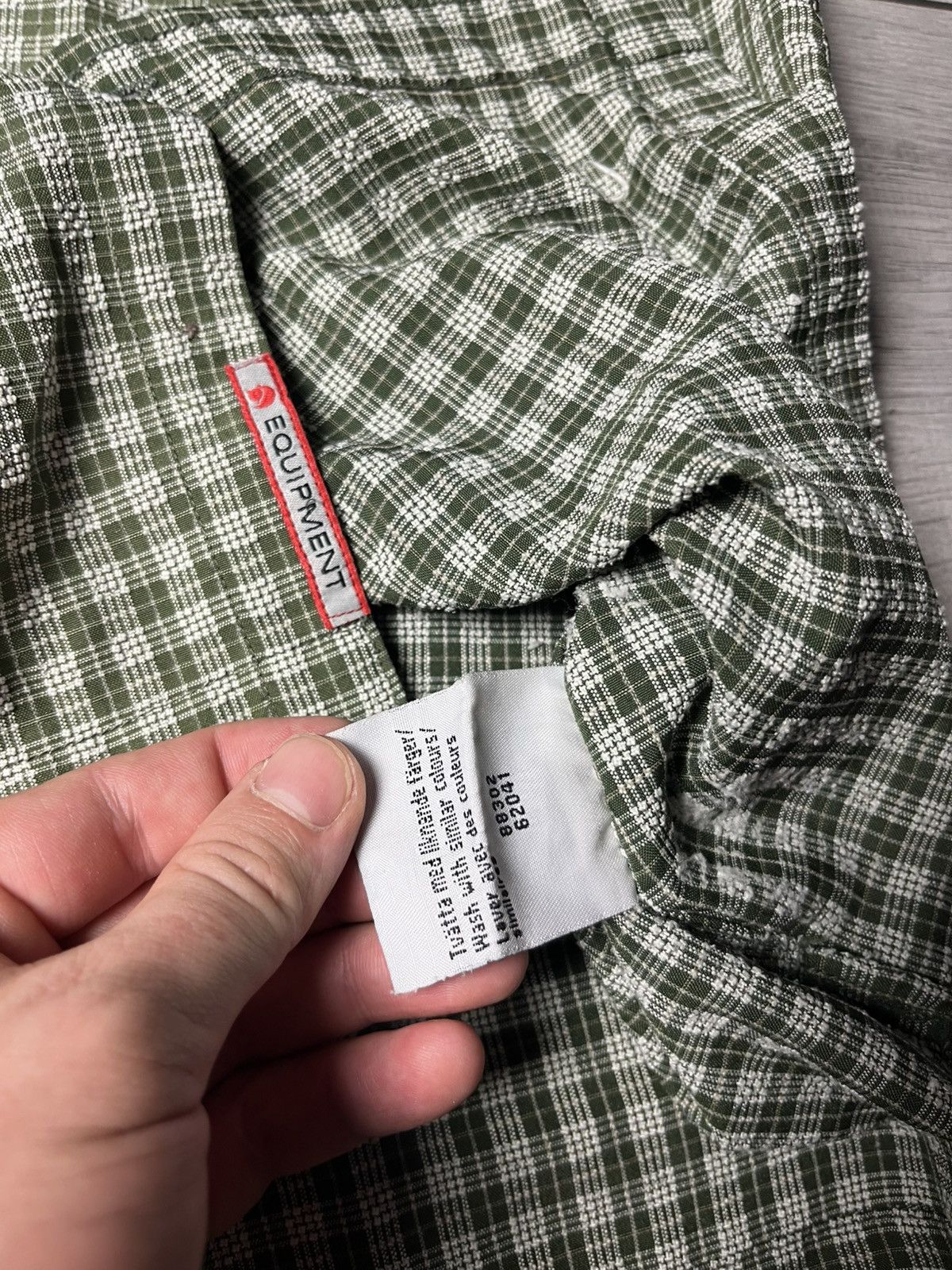 Fjallraven Fjallraven shirt check green white short sleeve equipment Size US M / EU 48-50 / 2 - 6 Thumbnail