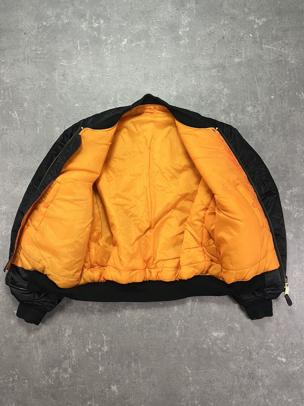 Japanese Brand Canyon Rock Vintage Black MA-1 Bomber Jacket XXL Baggy Size US XXL / EU 58 / 5 - 11 Thumbnail