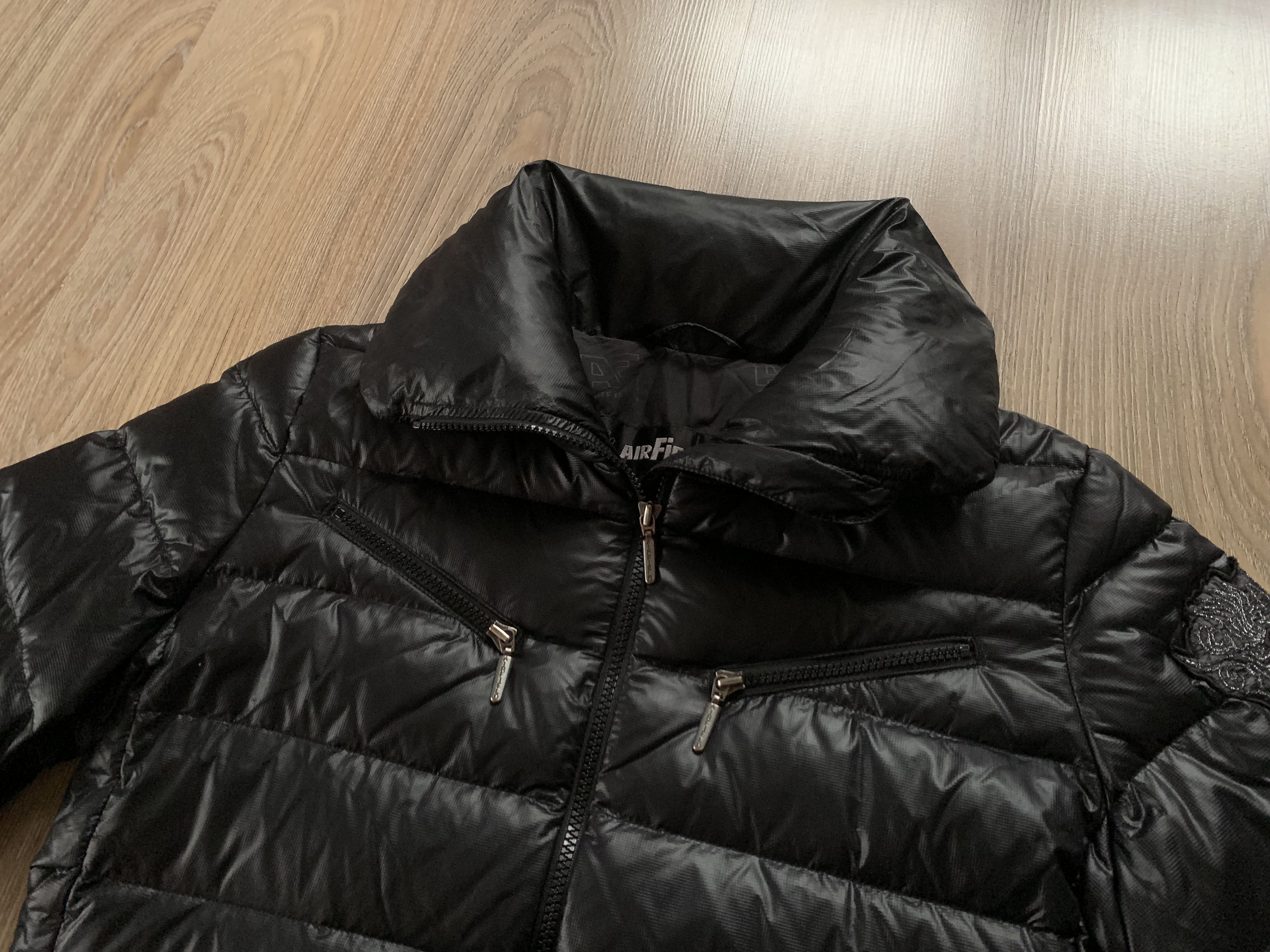 Other Air Field Womens Black Down Italian Quilted Jacket Size M / US 6-8 / IT 42-44 - 5 Thumbnail