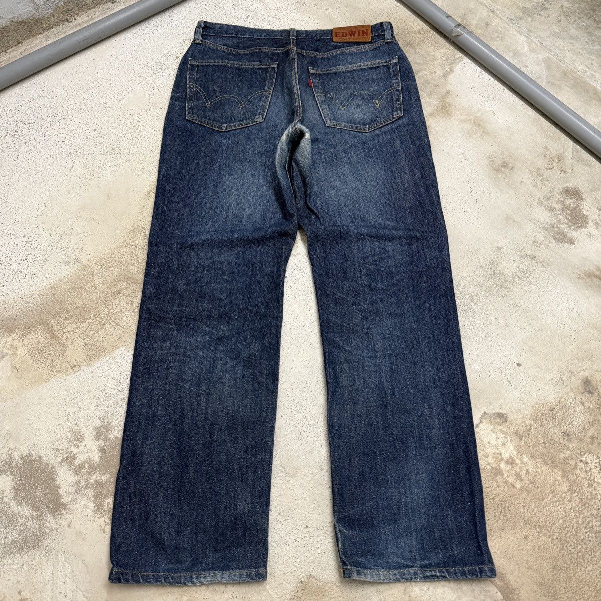 Edwin Vintage Edwin 503 Regular Rigid Distressed Denim Pants Size US 33 - 2 Thumbnail