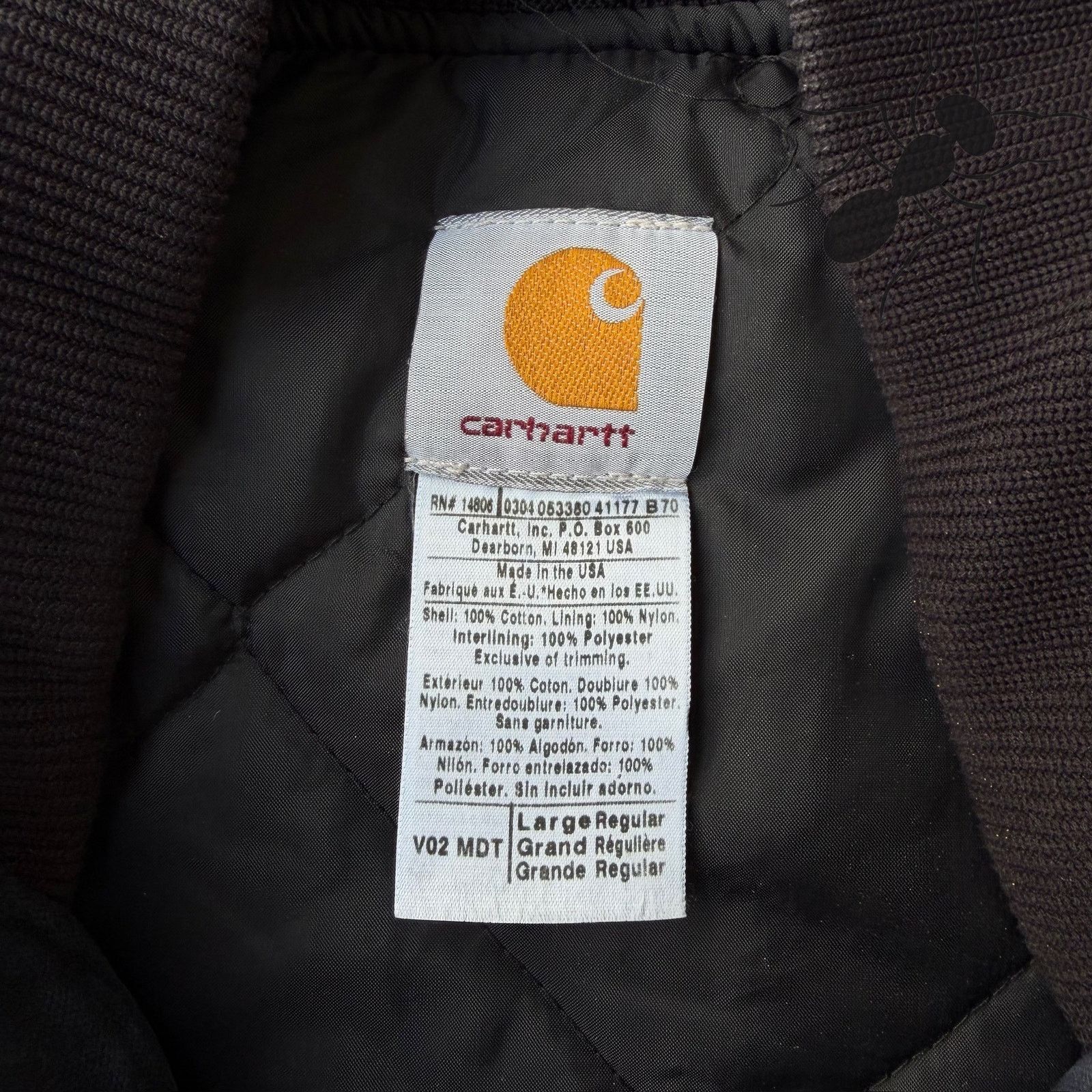 Carhartt × Vintage Carhartt V02 MDT blue quilted work wear vest Size US L / EU 52-54 / 3 - 3 Thumbnail
