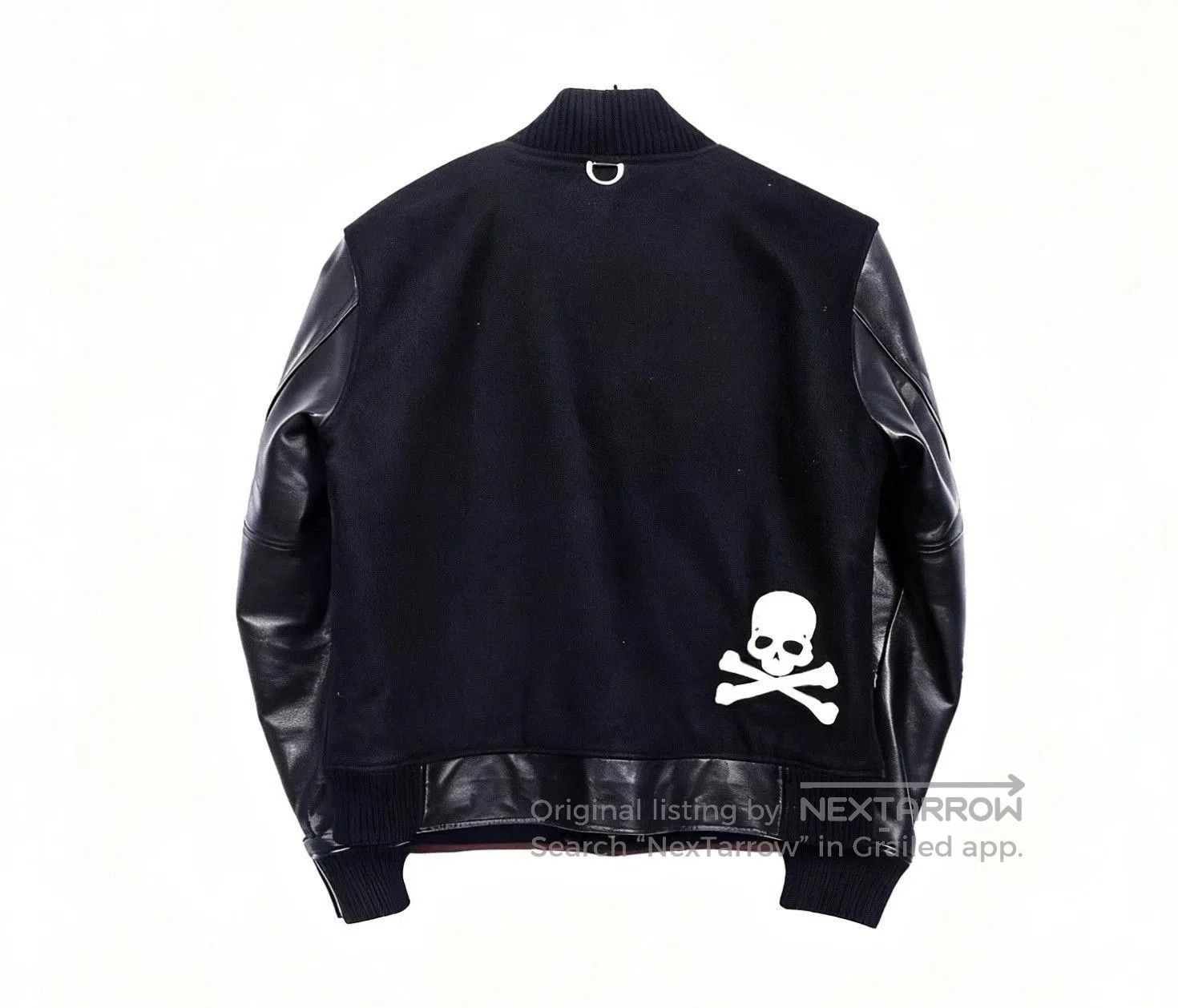 Mastermind Japan Black Bomber Jacket with Leather Sleeves Size M. Size US M / EU 48-50 / 2 - 2 Thumbnail