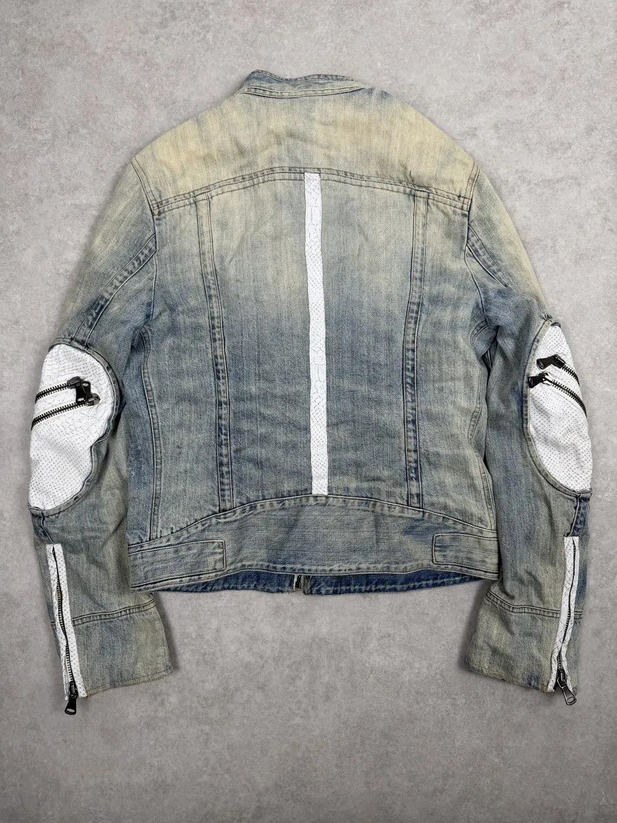 Dolce & Gabbana SS2005 Dolce & Gabbana Blue Apocalyptic Denim Jacket Size US S / EU 44-46 / 1 - 2 Thumbnail