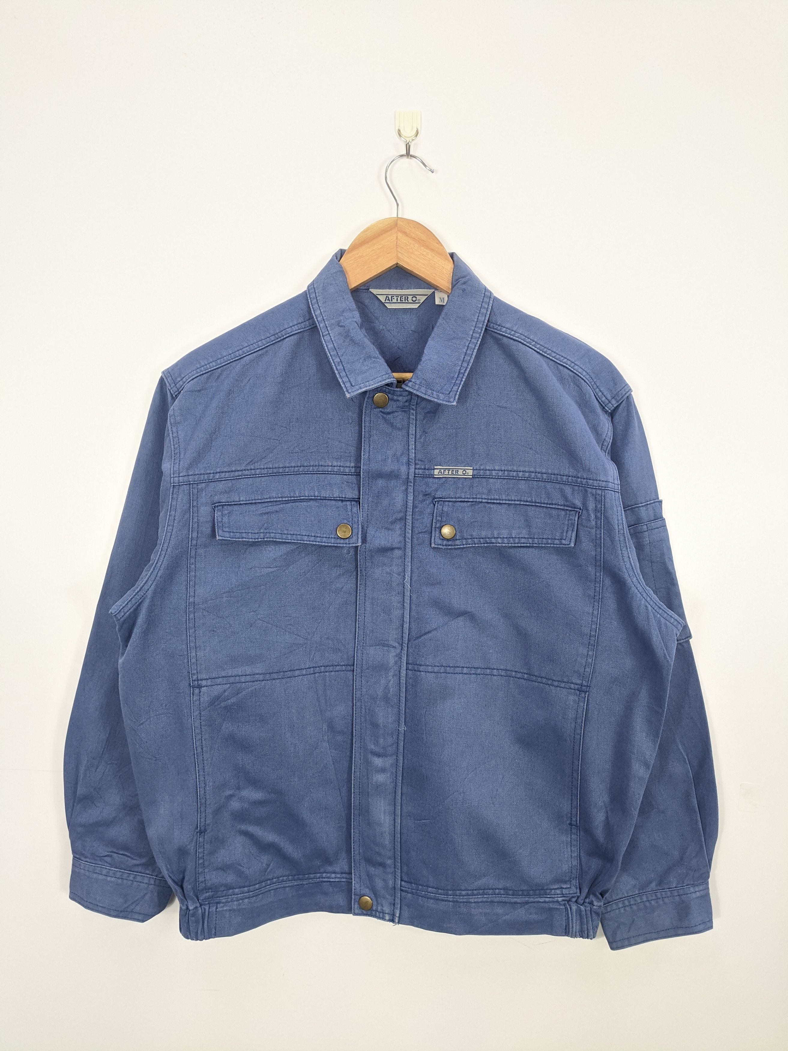 Japanese Brand Vintage 90s Japanese Brand Worker Denim Jacket J0405 Size US M / EU 48-50 / 2 - 1 Thumbnail