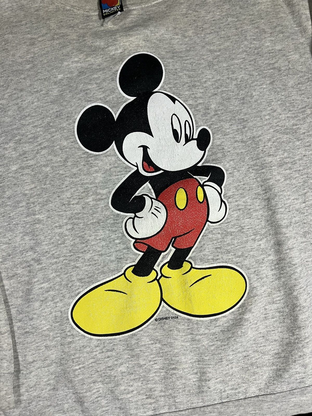 Disney × Vintage Vintage 90’s Essential Mickey Mouse Cartoon Thick Crewneck Size US XL / EU 56 / 4 - 2 Thumbnail