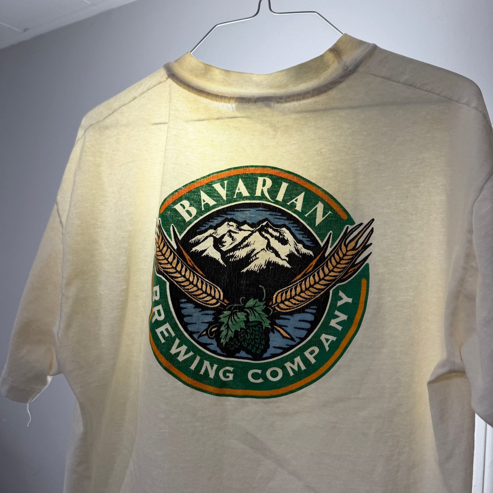 Vintage Vintage Bavarian Brewing Company Shirt Large White 90s Size US L / EU 52-54 / 3 - 1 Thumbnail