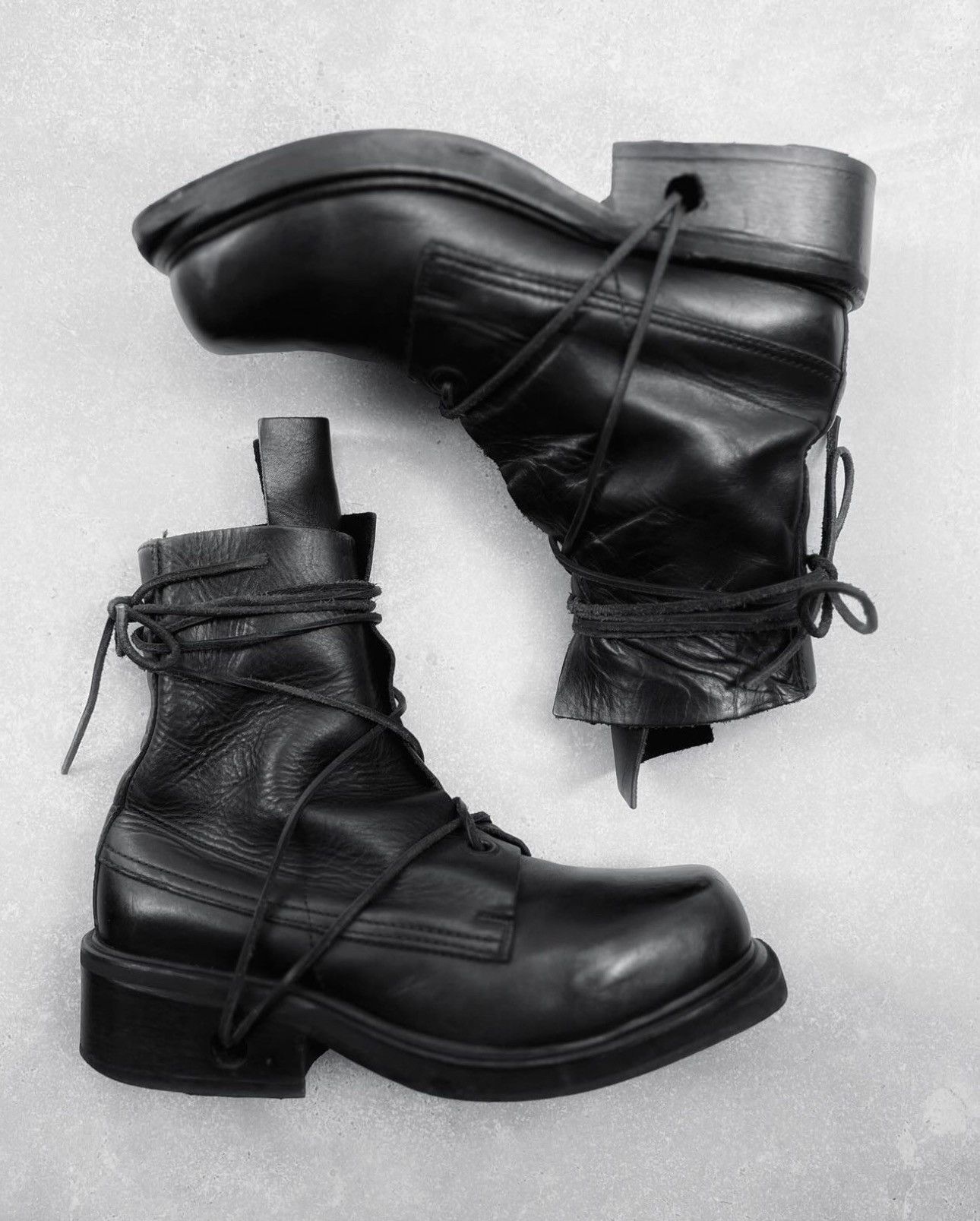 image of Dirk Bikkembergs Boots Collection 07 " Ethereal Elegance " in Black, Men's (Size 8)
