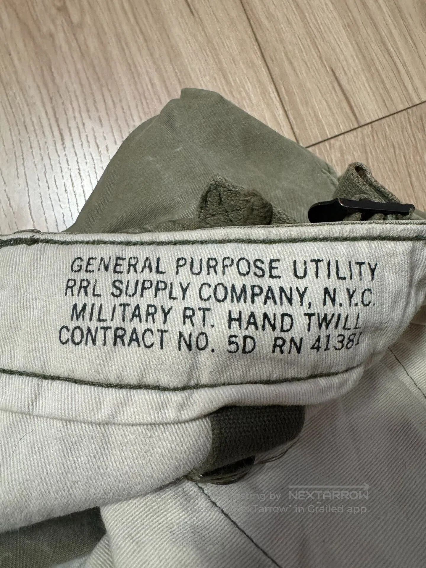 RRL Ralph Lauren RRL M65 Cargo Pants Military Green Utility Trousers. Size US 34 / EU 50 - 7 Thumbnail