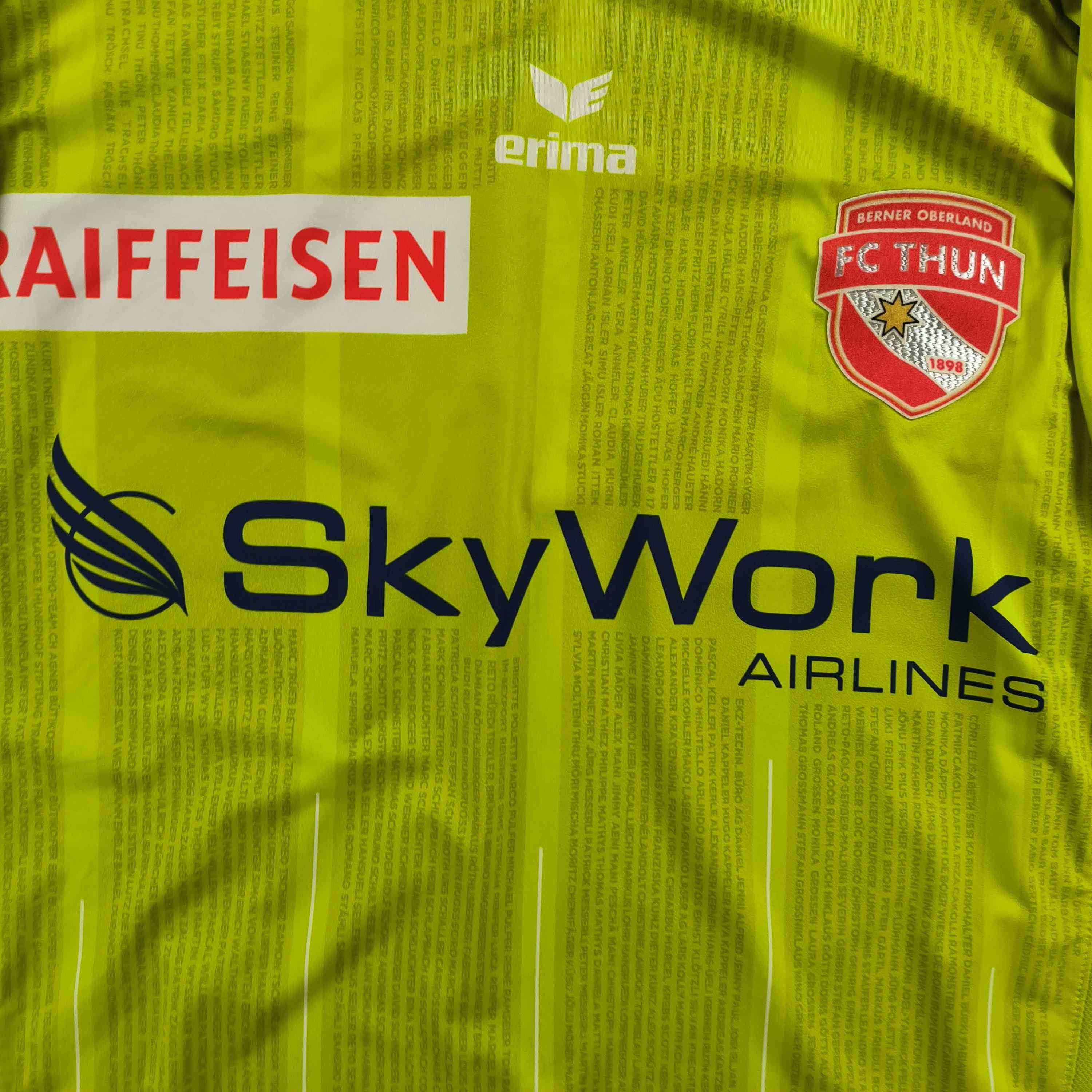 Erima FC Thun 2012-13 Erima away Siegfried football jersey size M Size US M / EU 48-50 / 2 - 3 Thumbnail