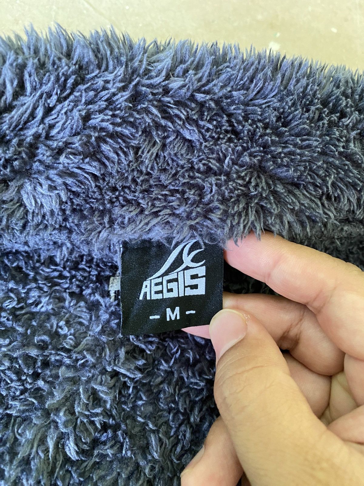 Japanese Brand AEGIS Tactical Sherpa Fleece Jacket Grey Black Size US M / EU 48-50 / 2 - 8 Thumbnail