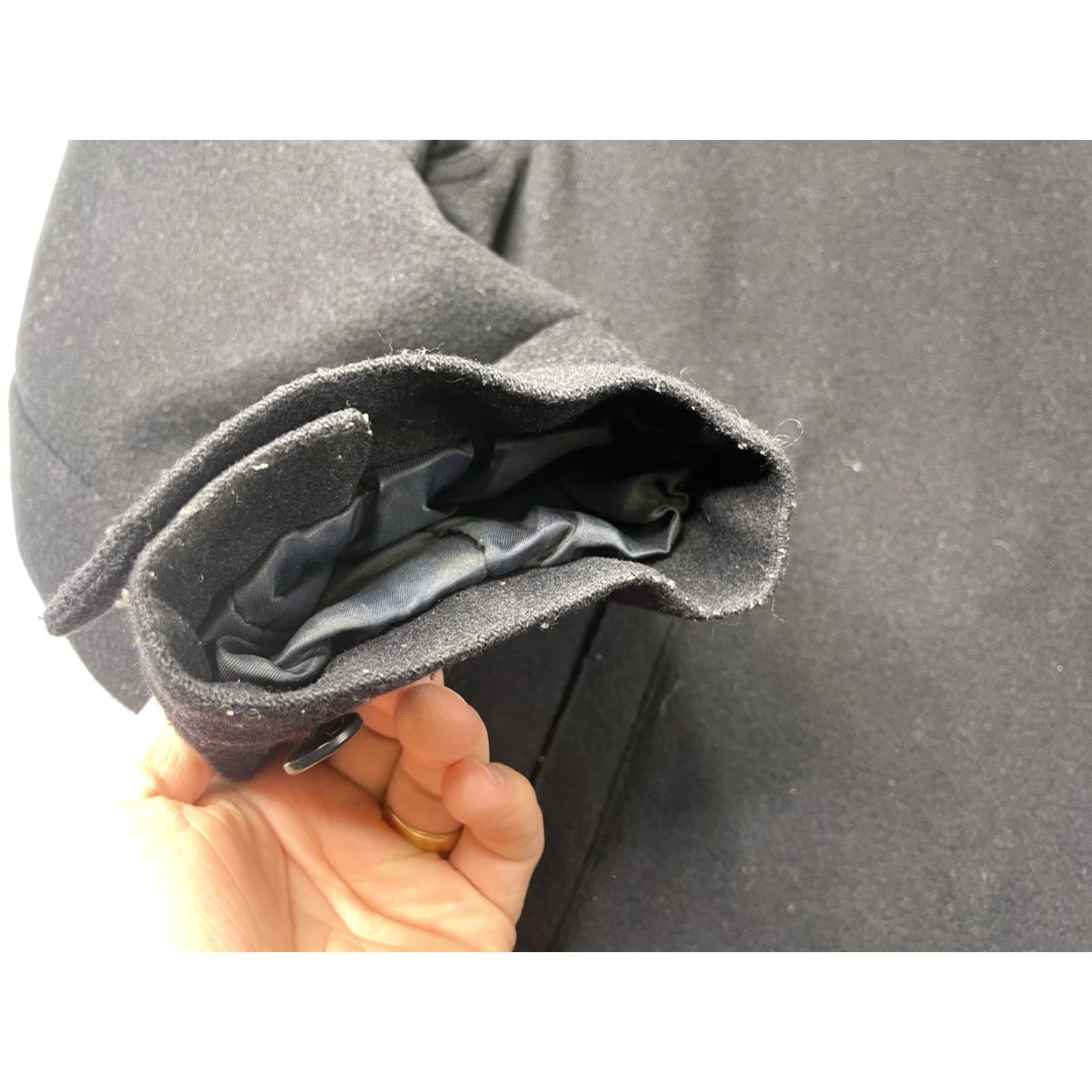 Polo Ralph Lauren Vintage Polo Ralph Lauren Jacket Mens XL Navy Wool Heavyweight Full Zip Lined Bespoke Bomber Coat Size US XL / EU 56 / 4 - 6 Thumbnail