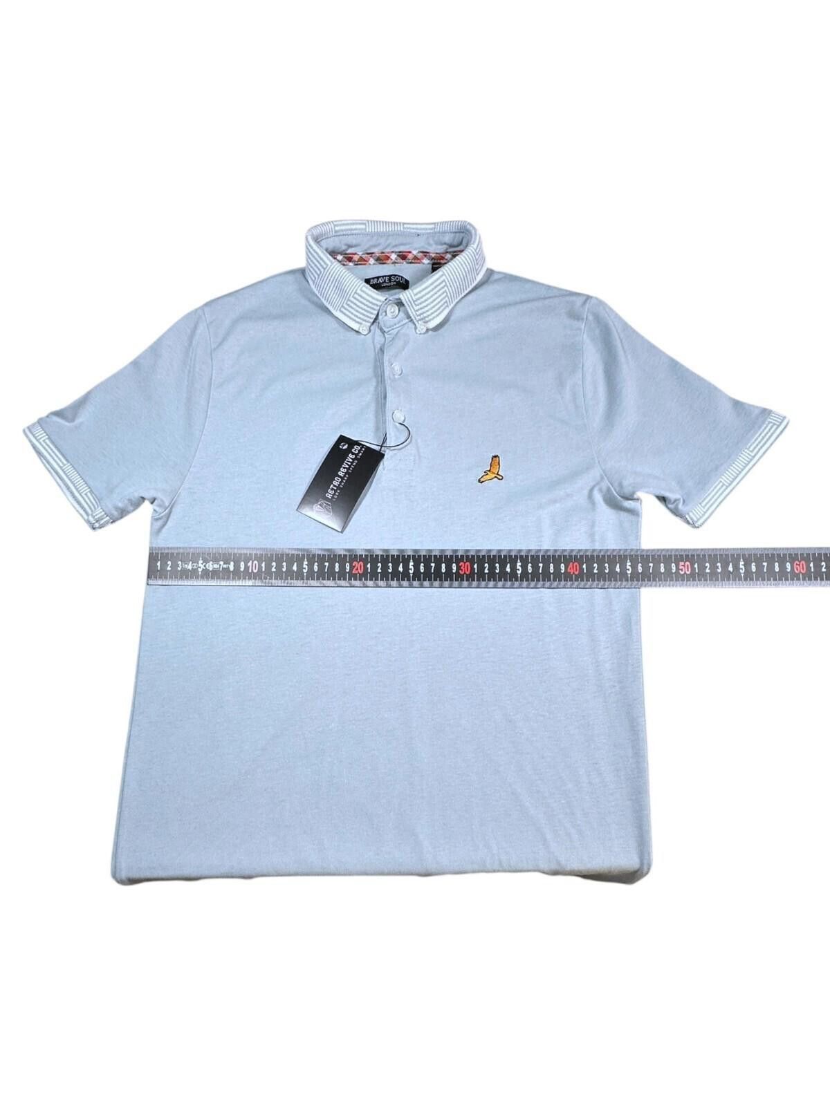 Brave Soul Brave Soul Polo Shirt Men's UK Siize M Baby Blue Logo Size US M / EU 48-50 / 2 - 7 Thumbnail