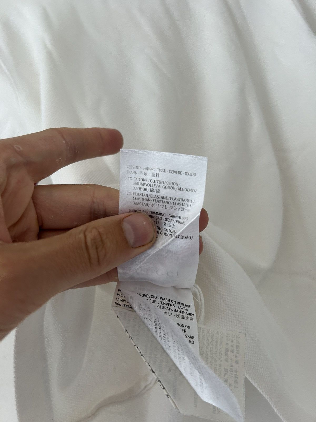 Gucci White Web Polo Size US S / EU 44-46 / 1 - 9 Thumbnail