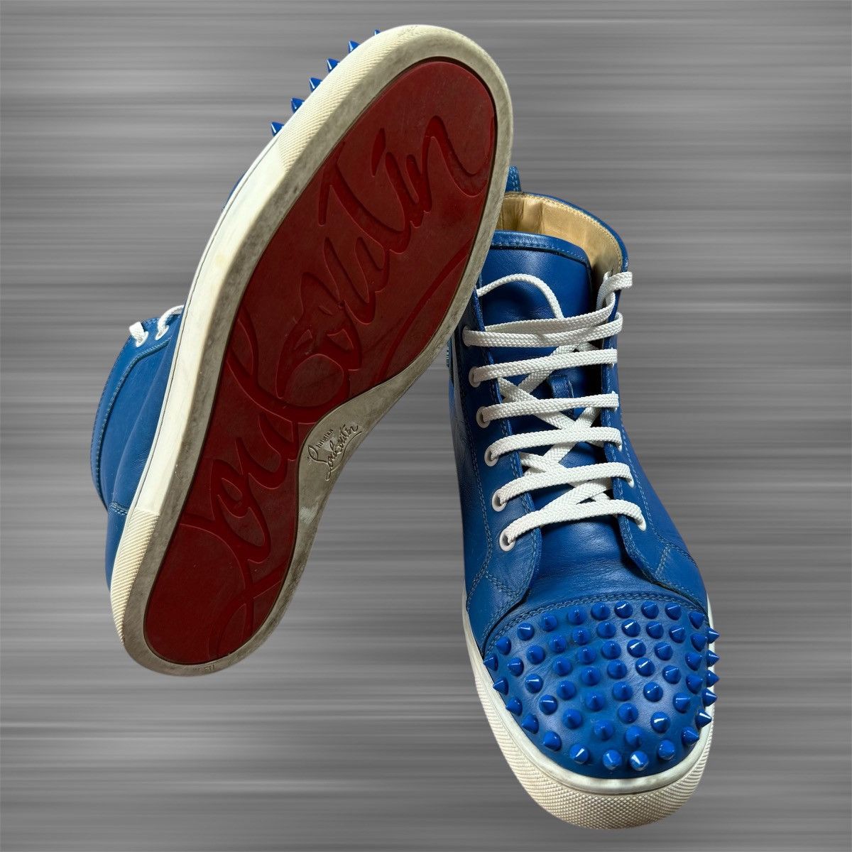 Christian Louboutin CHRISTIAN LOUBOUTIN High Top Spikes Orlato FLAT Shoes Size US 9.5 / EU 42-43 - 5 Thumbnail