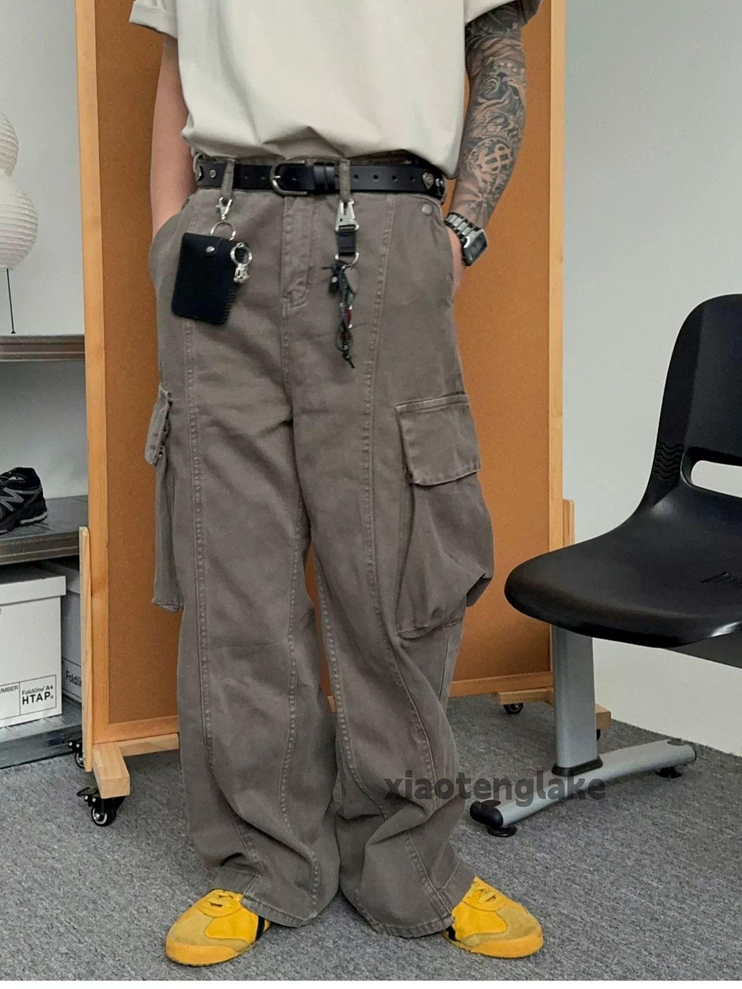 Designer × Japanese Brand × Vintage washed faded cleanfit patchwork outdoor cargo pants Size US 30 / EU 46 - 1 Thumbnail