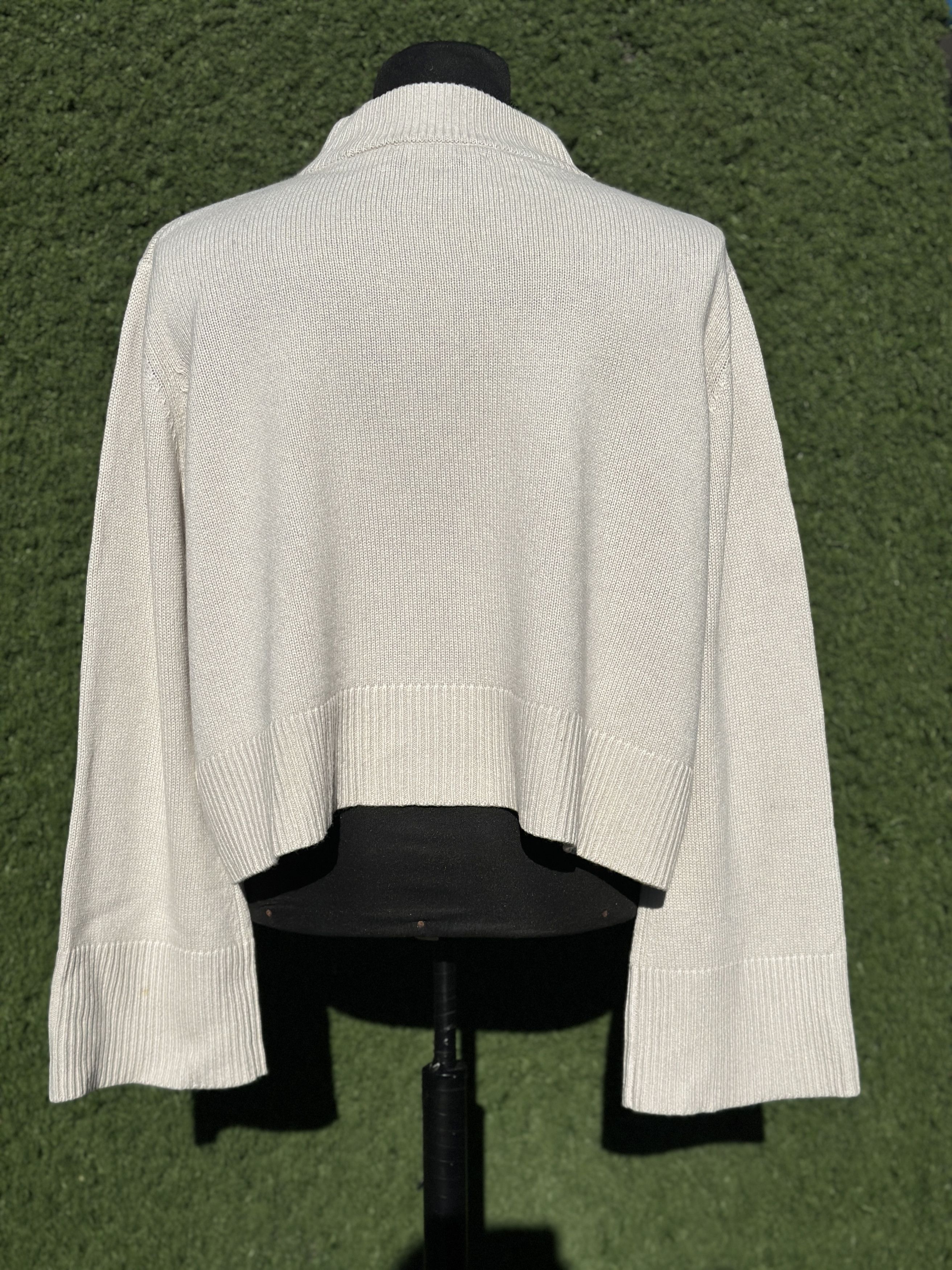 Other Jenni Kayne Size S Cashmere Blend Mock Neck Cropped Boxy Size S / US 4 / IT 40 - 4 Thumbnail