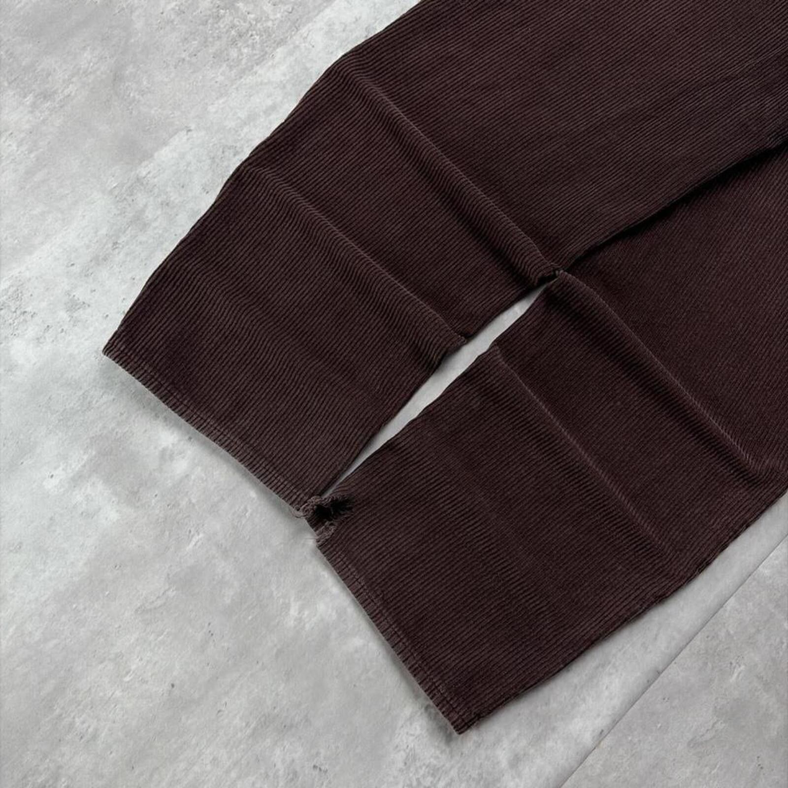 Empyre Y2K Empyre Grunge Corduroy Distressed Baggy Skater Pants Size US 30 / EU 46 - 4 Thumbnail