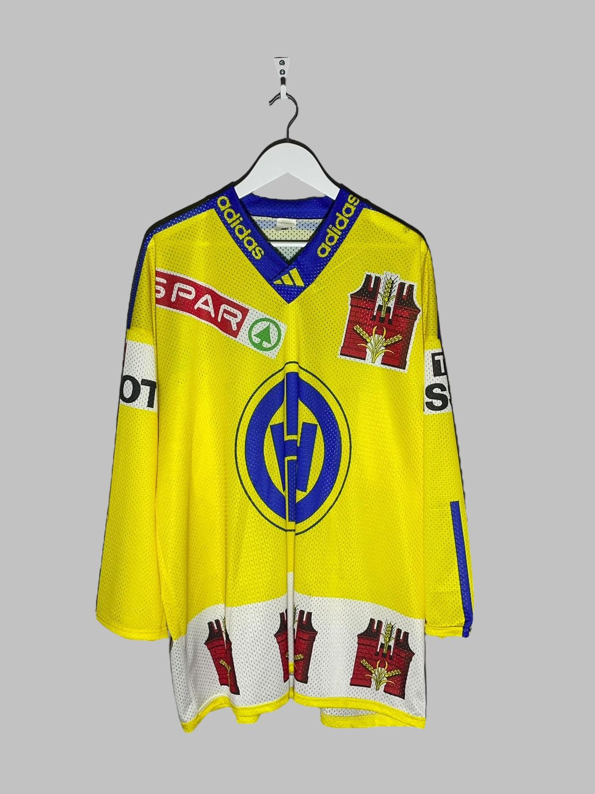 Adidas × Vintage HC Davos Vintage Adidas Ice Hockey Jersey NHL Shirt Size US XL / EU 56 / 4 - 1 Thumbnail