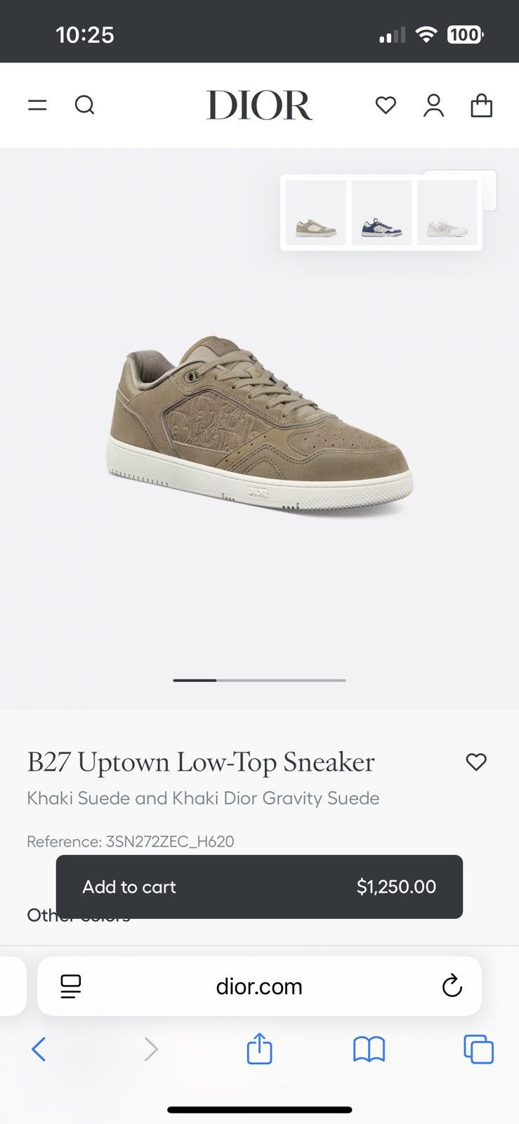 Dior Dior Uptown Sneaker size 41/8 Size US 8 / EU 41 - 7 Thumbnail
