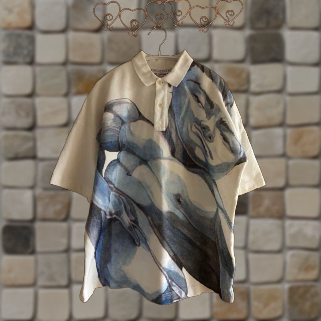 JW Anderson JW Anderson Polo Shirt White S Mens Cotton Solid SS22 Polo Shirt Size US S / EU 44-46 / 1 - 1 Thumbnail