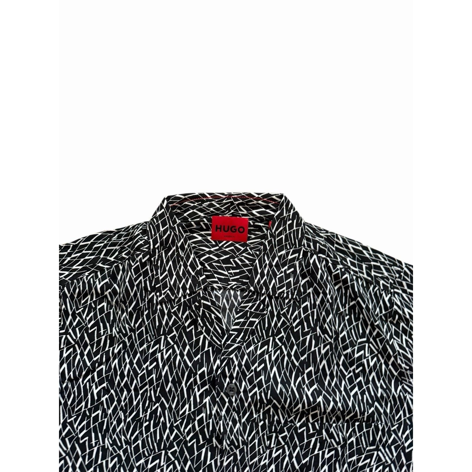 Hugo Boss Hugo Boss Men Straight Fit Button Shirt Black $175 Size S Size US S / EU 44-46 / 1 - 5 Thumbnail