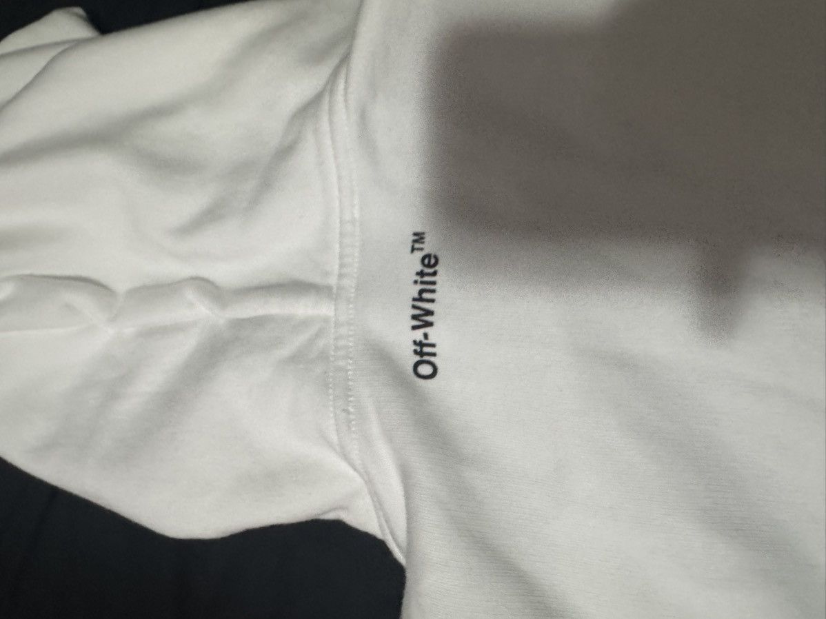 Off-White Off White Hoodie White & Blue Size US S / EU 44-46 / 1 - 6 Thumbnail