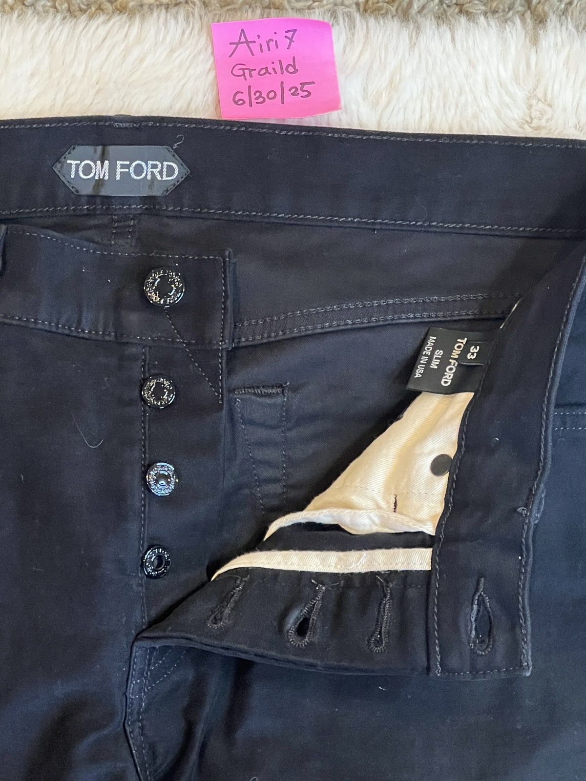 Tom Ford Tom Ford Slim Fit Pants Size 33 Size US 33 - 4 Thumbnail