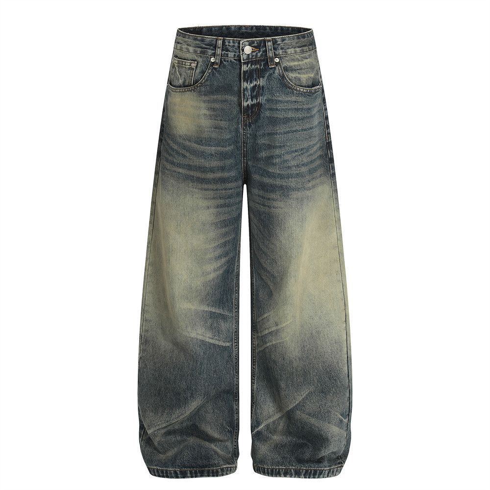 Vintage Men's Heavy Wash Distressed Vintage Casual Loose Fit Jeans Size US 32 / EU 48 - 1 Thumbnail