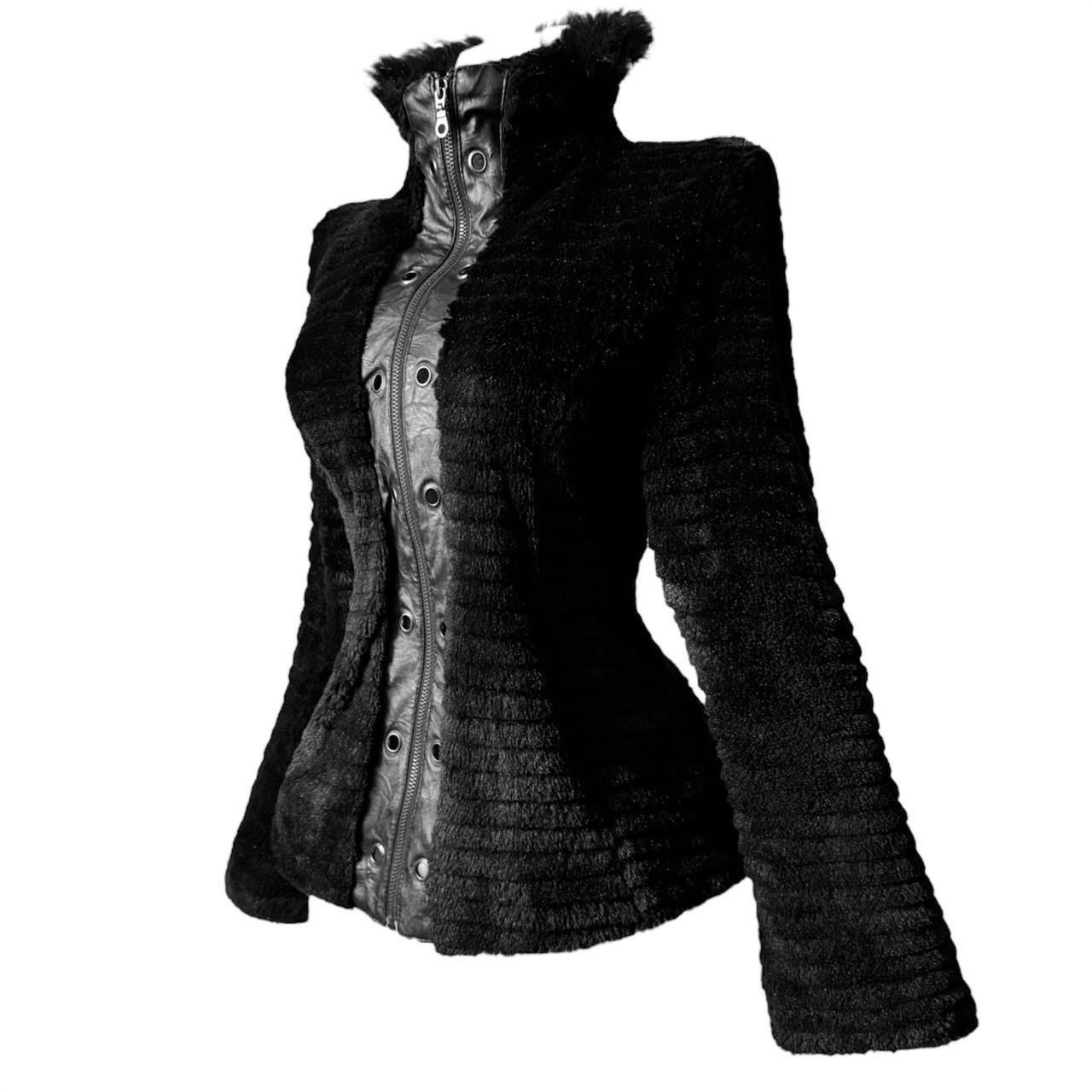 Vintage Insane Avant-garde jacket with fur, leather elements Size M / US 6-8 / IT 42-44 - 1 Thumbnail