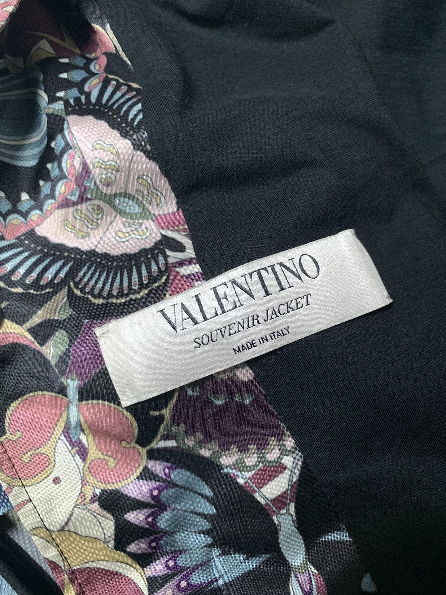 Valentino Valentino Butterfly Satin Souvenir Jacket Size US M / EU 48-50 / 2 - 1 Thumbnail