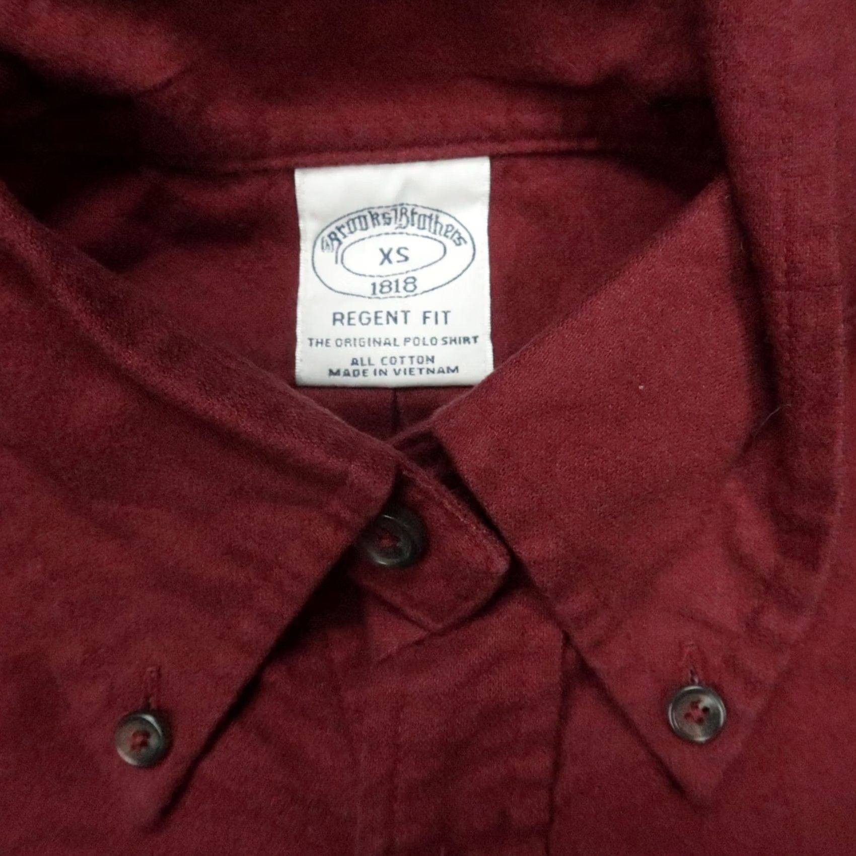 Brooks Brothers Brooks Brothers Shirt Mens XS Red Regent Fit Chamois Button Down Long Sleeve Size US XS / EU 42 / 0 - 3 Thumbnail