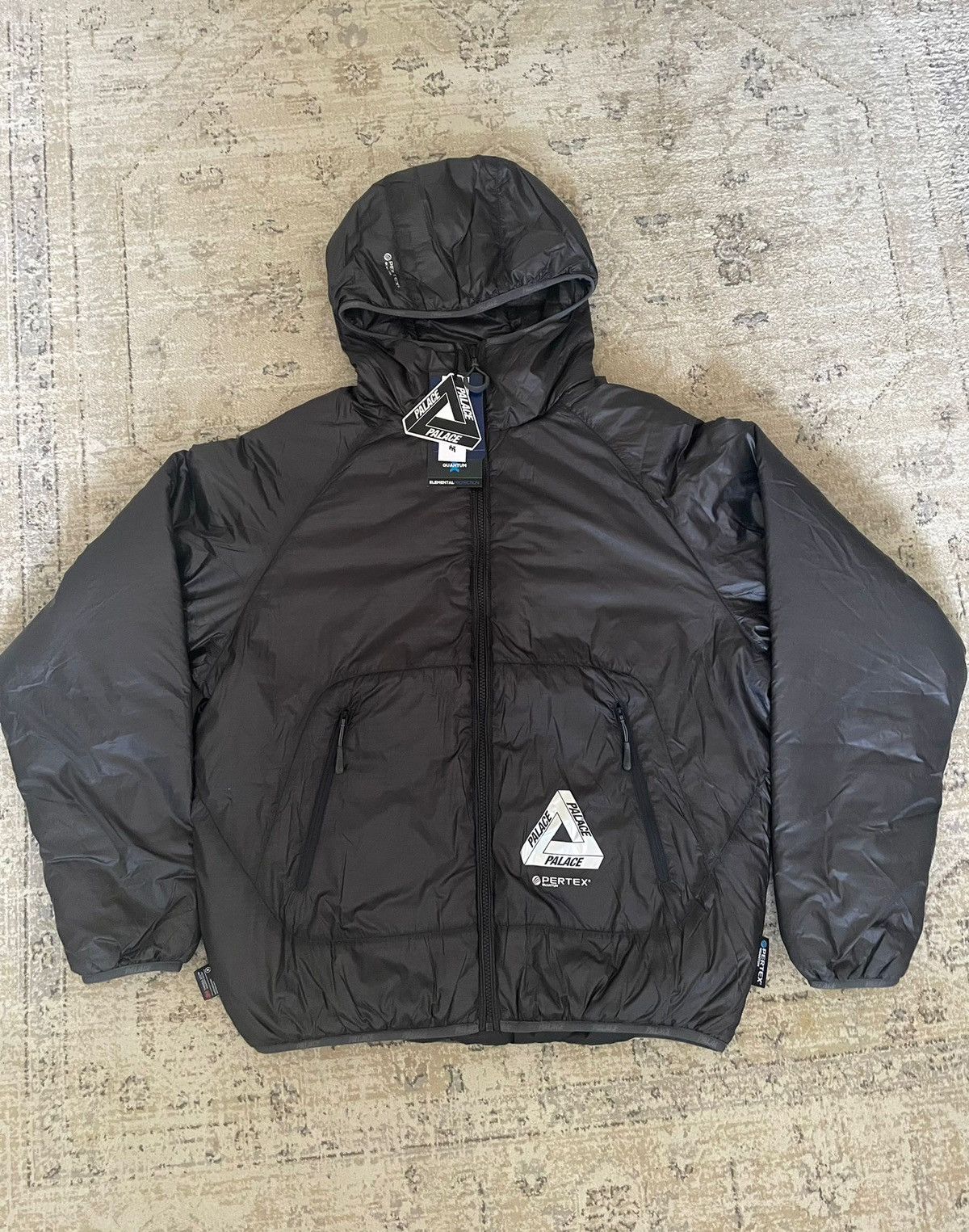 Palace Palace Pertex Quilted Jacket Black M | Grailed