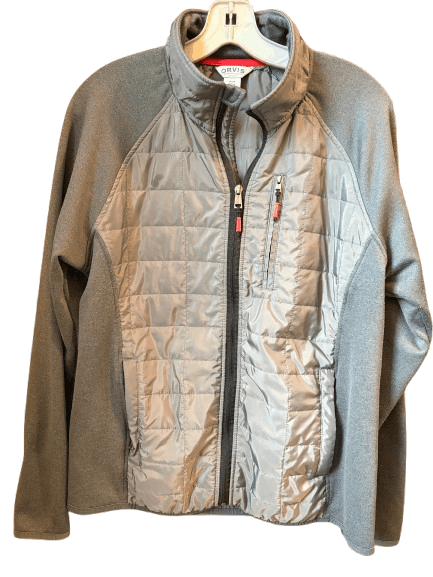Orvis Orvis Hybrid Fleece Jacket Men’s M Gray Full Zip Insulated Size US M / EU 48-50 / 2 - 2 Thumbnail