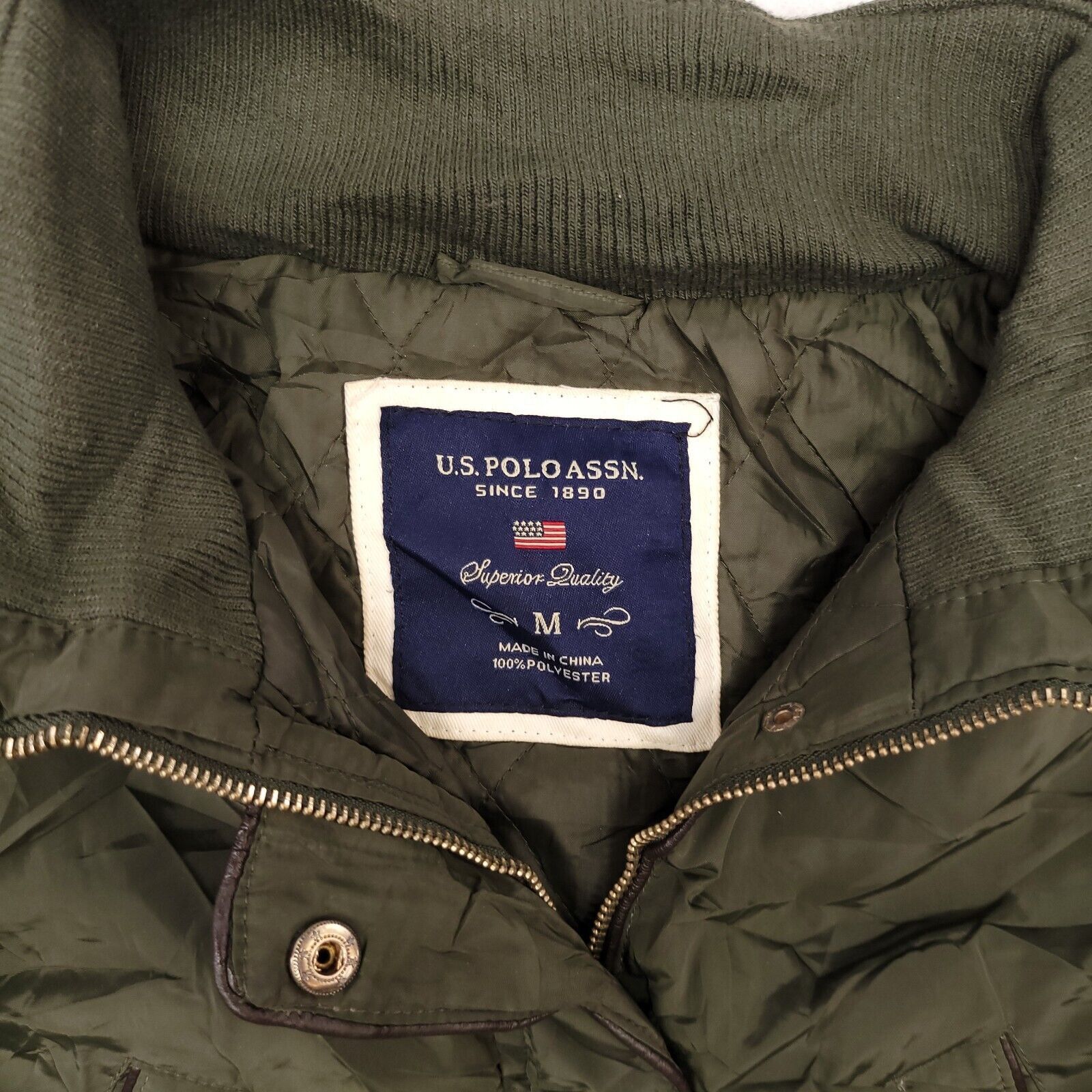 U.S. Polo Assn. US Polo Assn Long Sleeve Jacket Womens Size Medium M Green Size M / US 6-8 / IT 42-44 - 7 Thumbnail