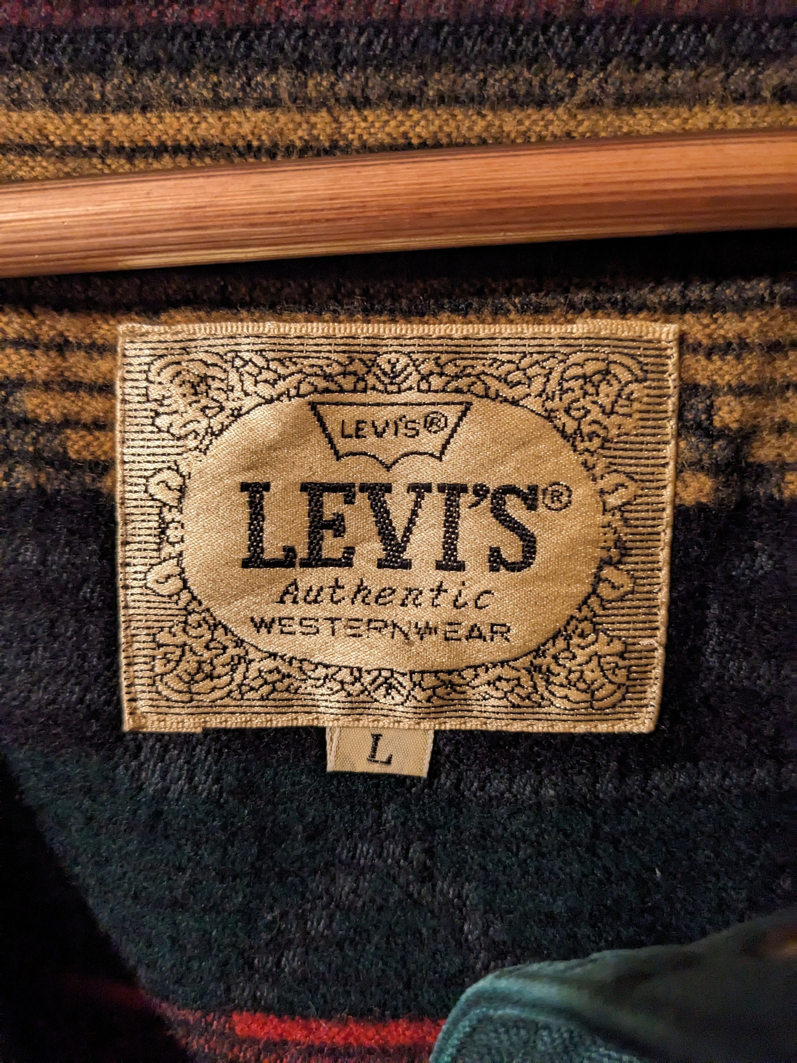 Levi's × Vintage Vintage 80s Levi's Authentic Western Wear Flannel Jacket Size US L / EU 52-54 / 3 - 2 Thumbnail