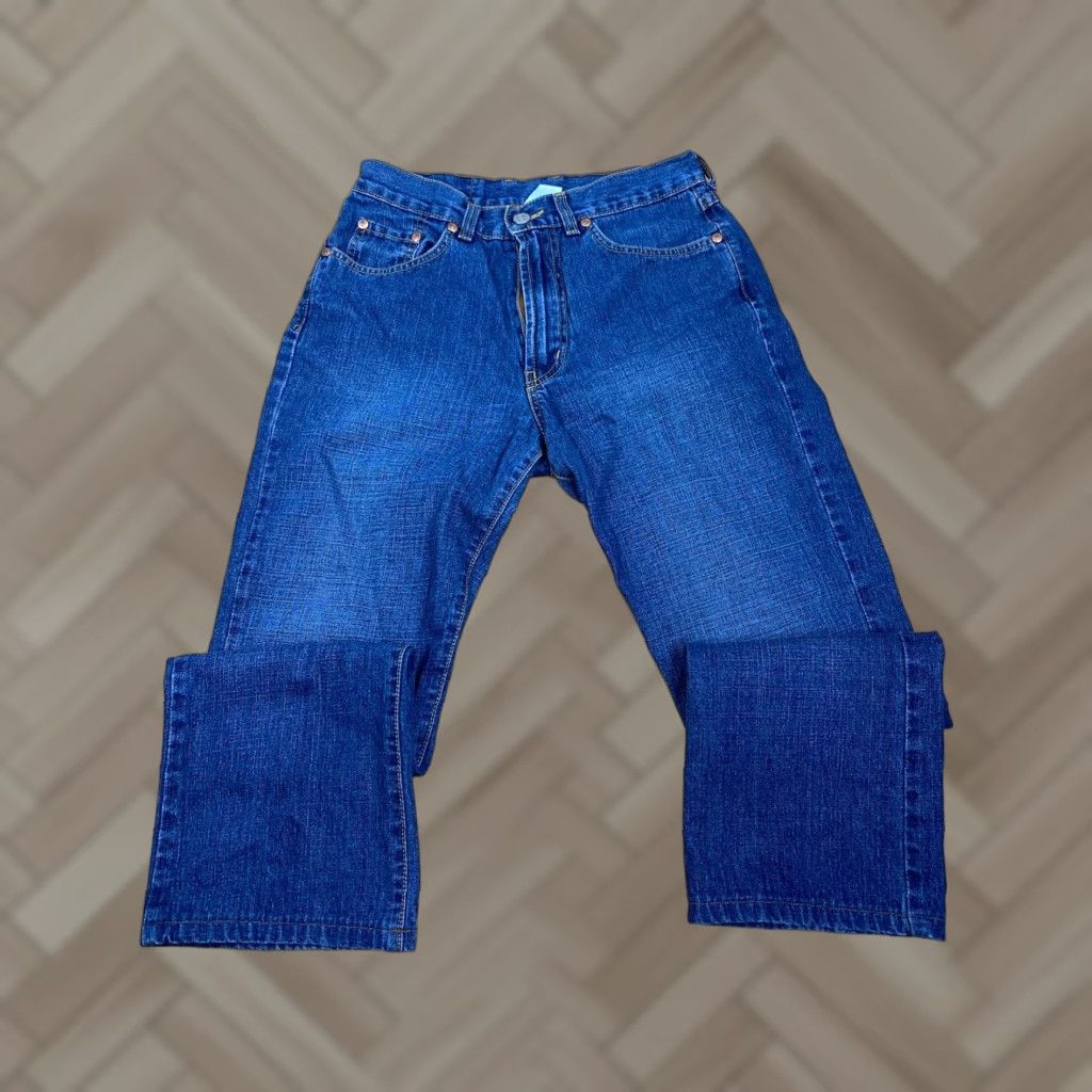 Lucky Brand Lucky Brand Jeans Denim Blue Flared Cowgirl Low Rise Sz 6/28 28in Button Zip Womens Jeans Blue 3535 Size 28" / US 6 / IT 42 - 1 Thumbnail