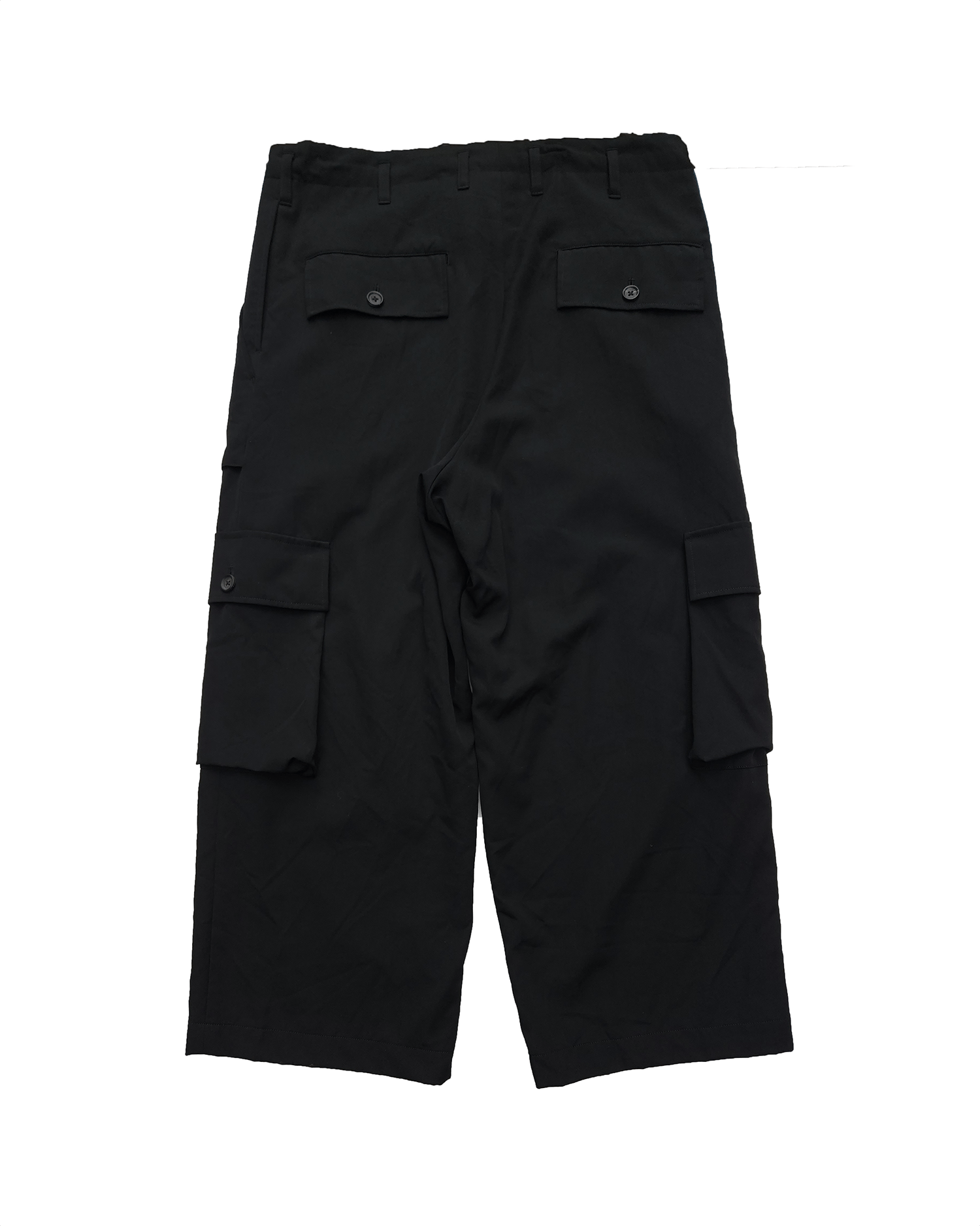Yohji Yamamoto Yohji Yamamoto Pour Homme Wool Gabardine Pocket Detail Pants Size US 30 / EU 46 - 2 Thumbnail