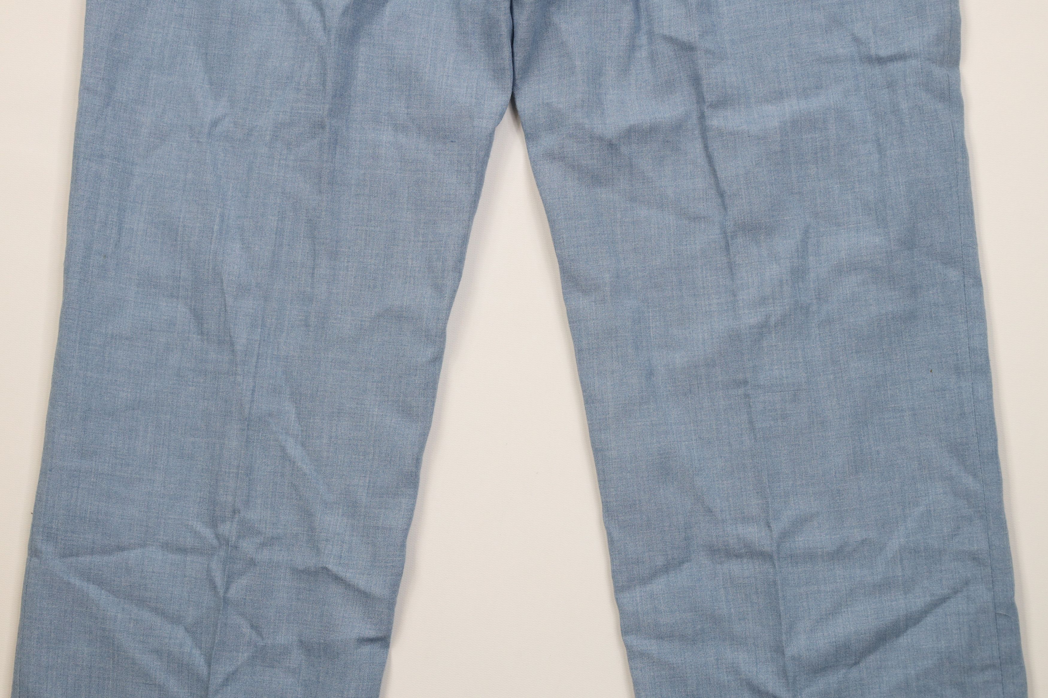 Vintage Vintage 70s Blend Chambray Wide Leg Chino Pants USA Size US 34 / EU 50 - 12 Thumbnail