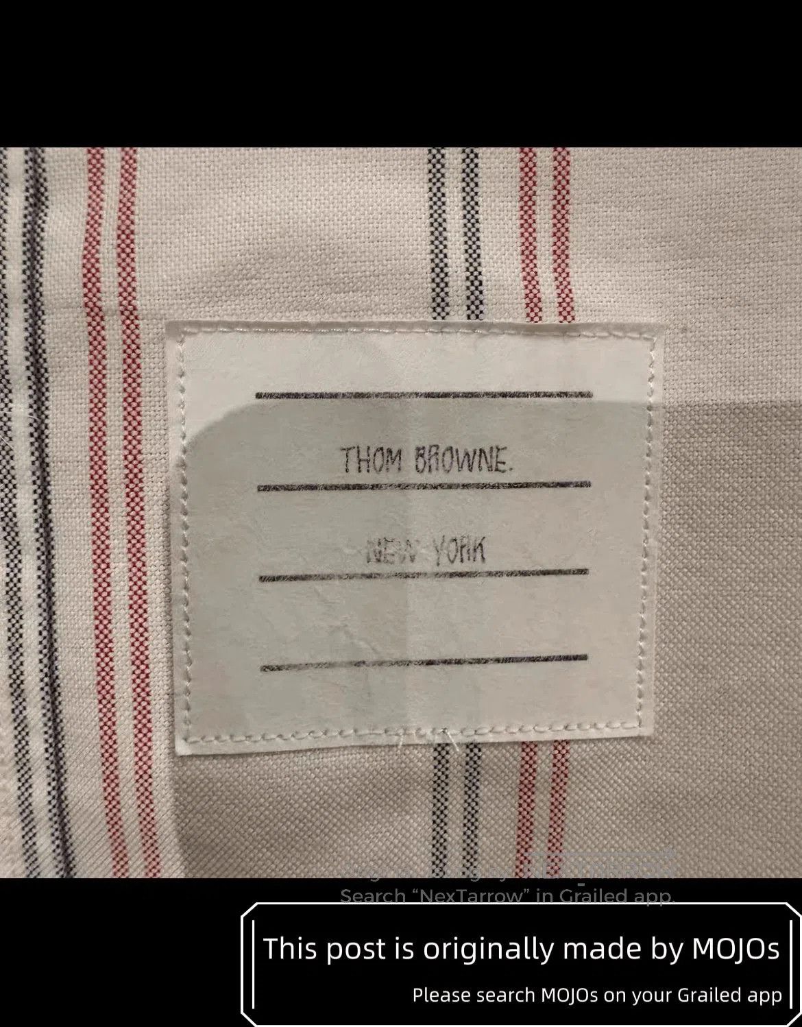 Thom Browne Sz 2 Thom Browne Double Sleeves Stripe Pattern White Shirt. Size US M / EU 48-50 / 2 - 4 Thumbnail