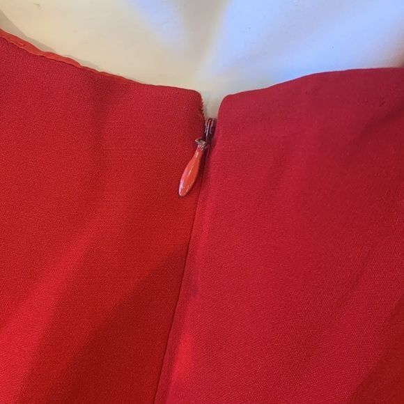 Carolina Herrera CAROLINA HERRERA size 16 knee length red dress in excellent Size XXL / US 16-18 / IT 52-54 - 9 Thumbnail