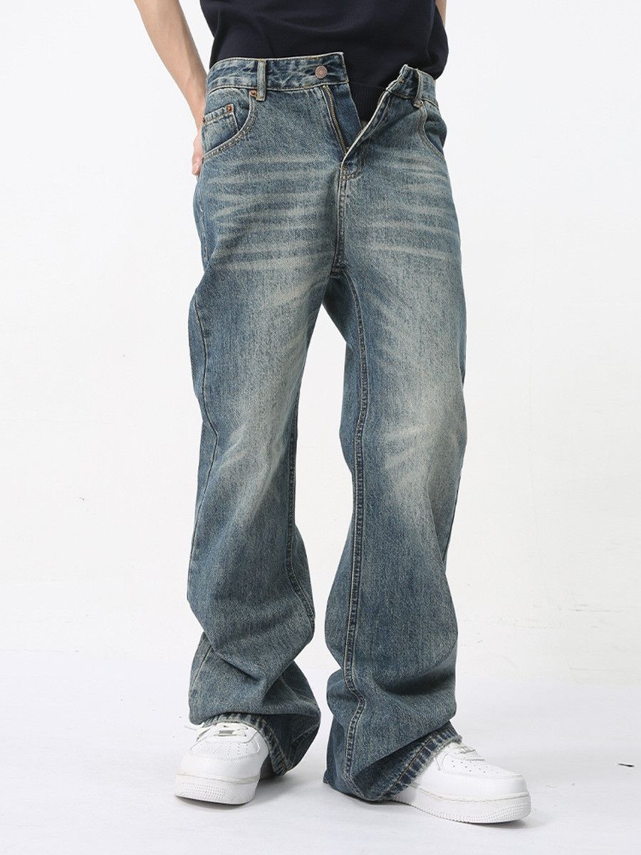 Jean × Vintage washed faded gradient yuppie bootcut flared jeans Size US 32 / EU 48 - 3 Thumbnail
