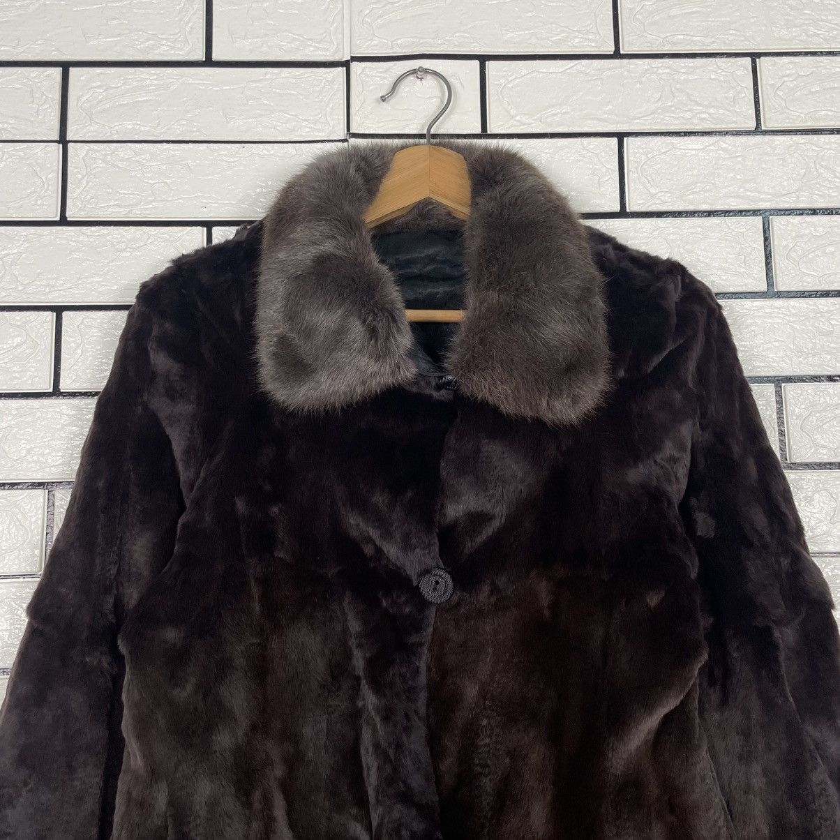 Japanese Brand Fur Nakamura Texture Colar Fur Jacket Size S / US 4 / IT 40 - 4 Thumbnail