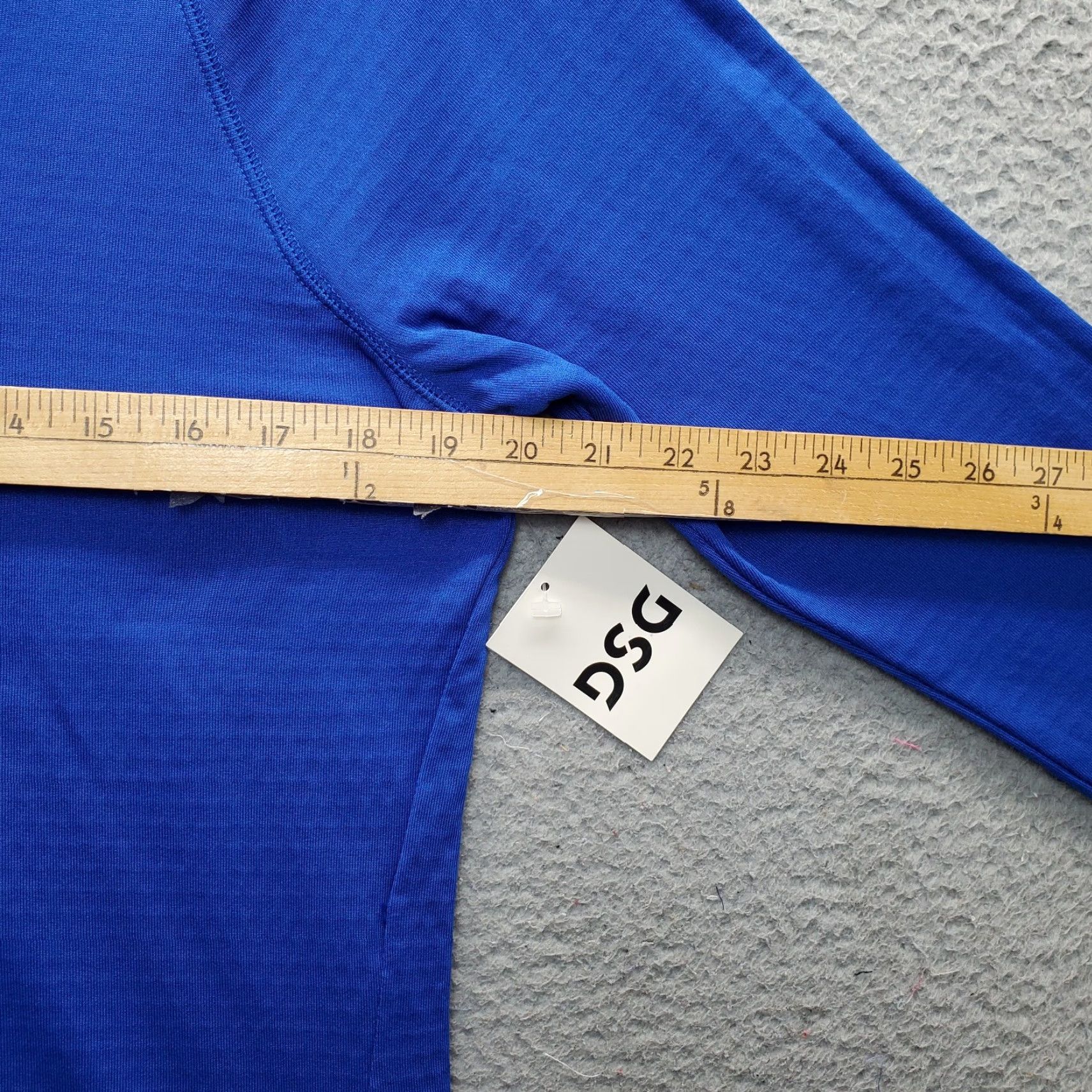 Vintage DSG Activewear Top Women Blue L Womens Size L 1/4 Zip Thumb Hole Raglan Sleeve Mock Neck Pockets Casual Outdoor” Size L / US 10 / IT 46 - 4 Thumbnail