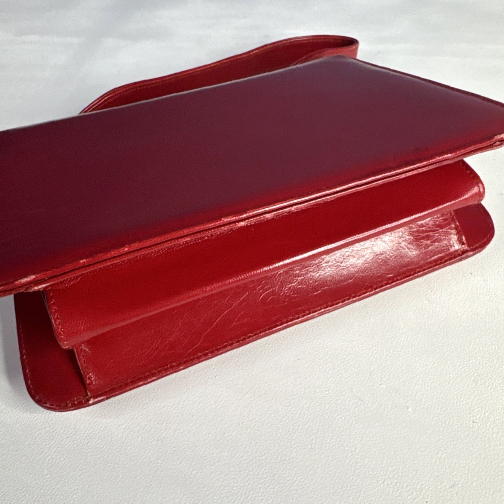 CO VINTAGE May Shoe Co Purse Hand Bag Charleston WV Red Coin Bag Size ONE SIZE - 5 Thumbnail