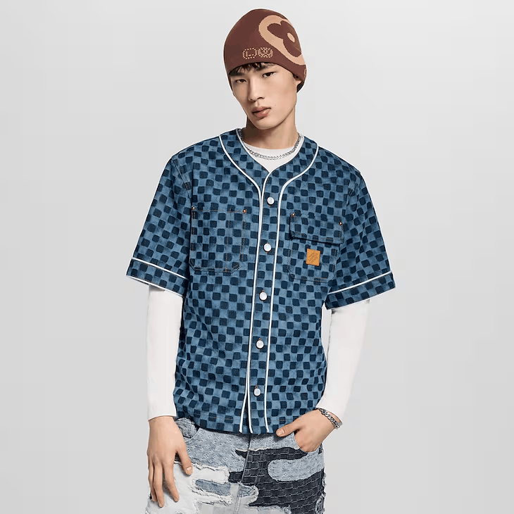 Louis Vuitton Damier Denim Baseball Shirt Size US XS / EU 42 / 0 - 2 Thumbnail