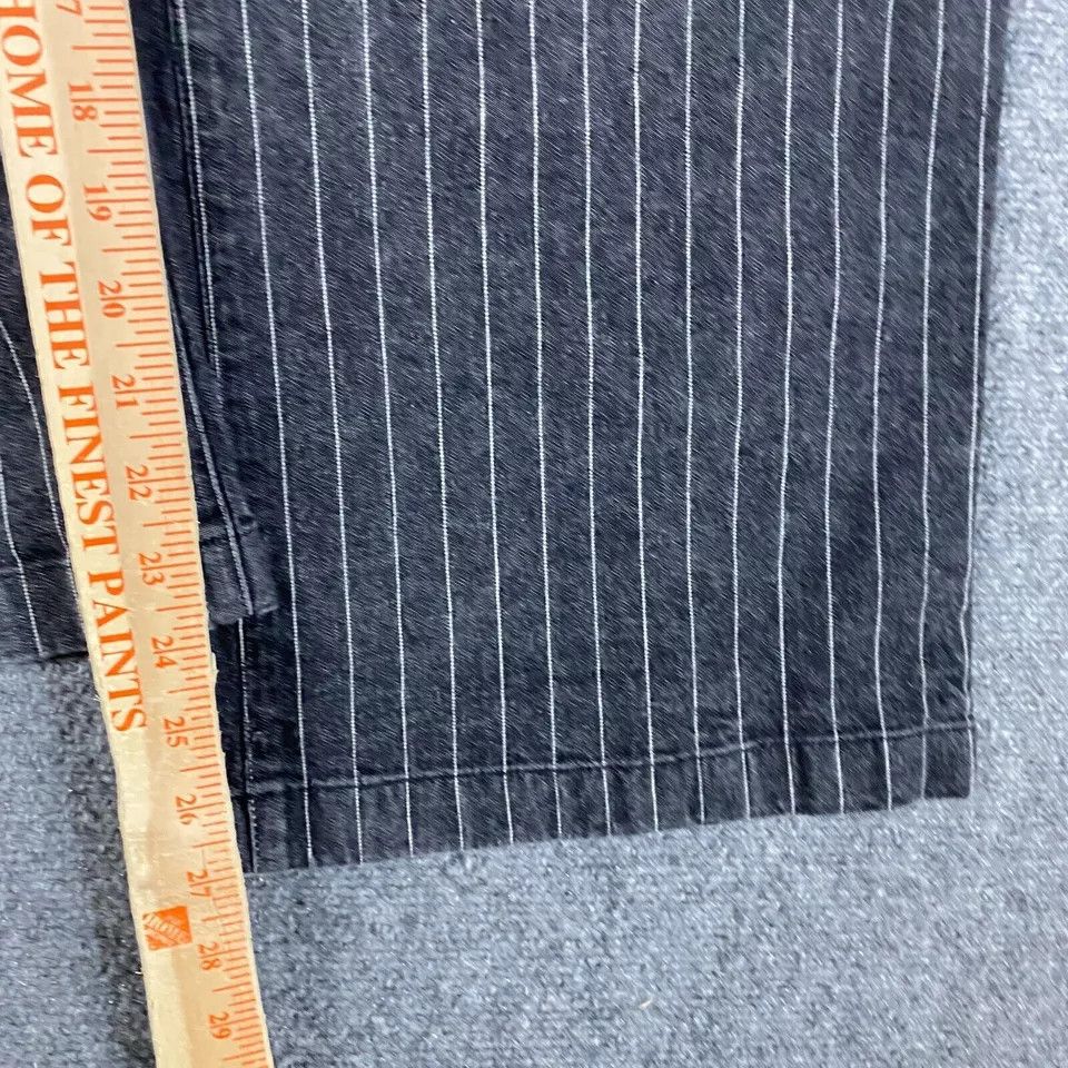 Lauren Ralph Lauren Ralph Lauren Jeans Women's Size 16 Wide Leg Striped Gray Size 38" / US 16 / IT 52 - 5 Thumbnail