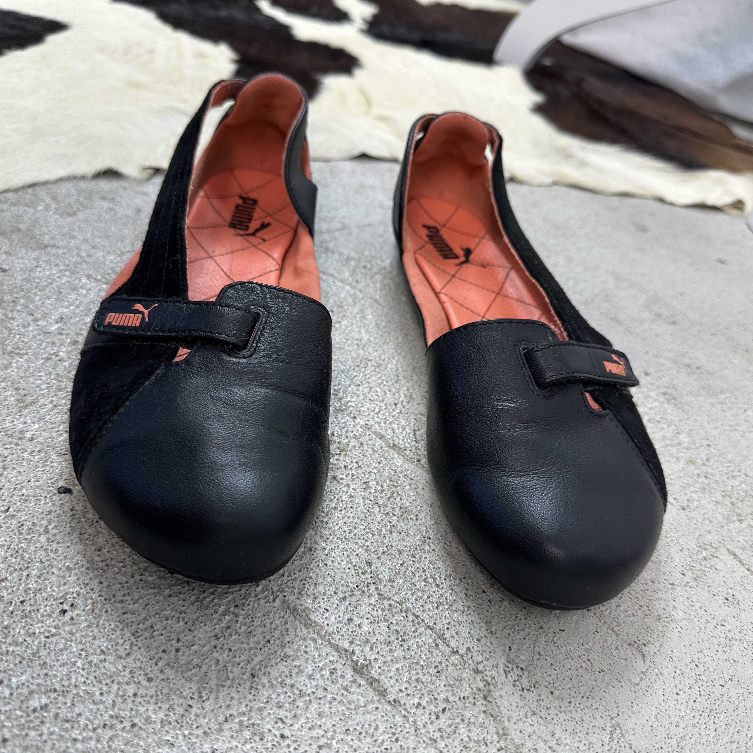 Puma × Vintage Vintage Y2K Avant Garde Puma 00s Leather Ballerina Shoes Size US 9 / IT 39 - 5 Thumbnail