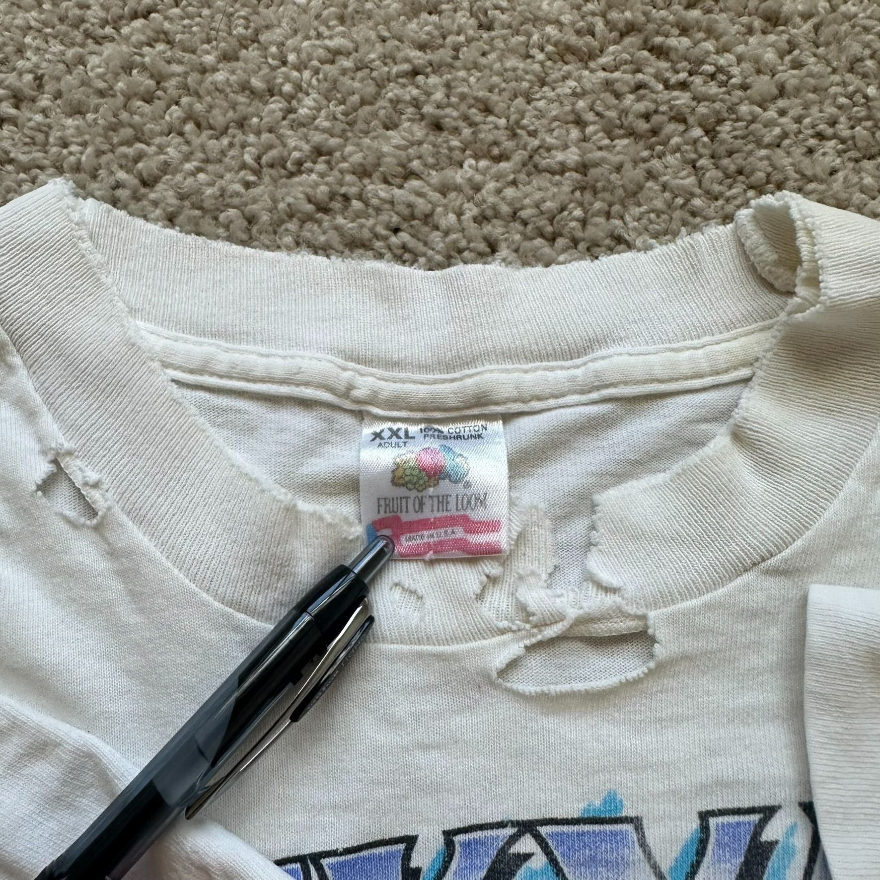 NASCAR Vintage 90s NASCAR Brickyard 400 T-Shirt Trashed Distressed Size US XL / EU 56 / 4 - 6 Thumbnail